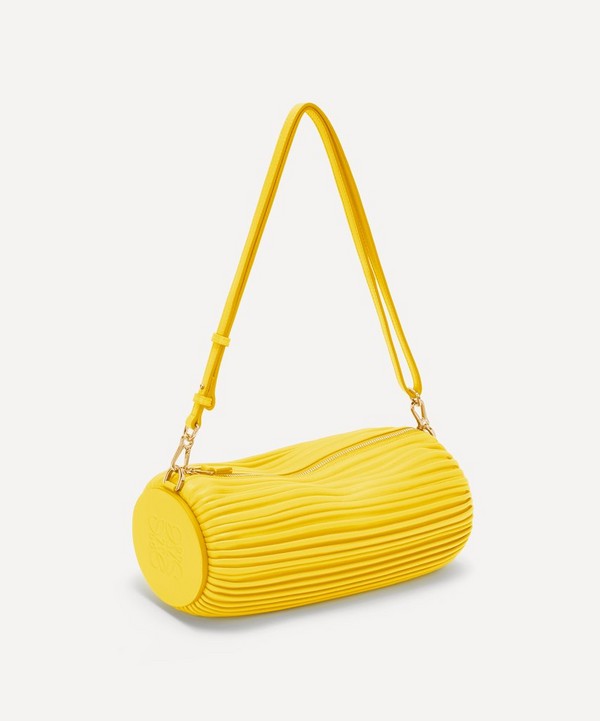 Loewe - Pleated Leather Bracelet Pouch Bag image number null