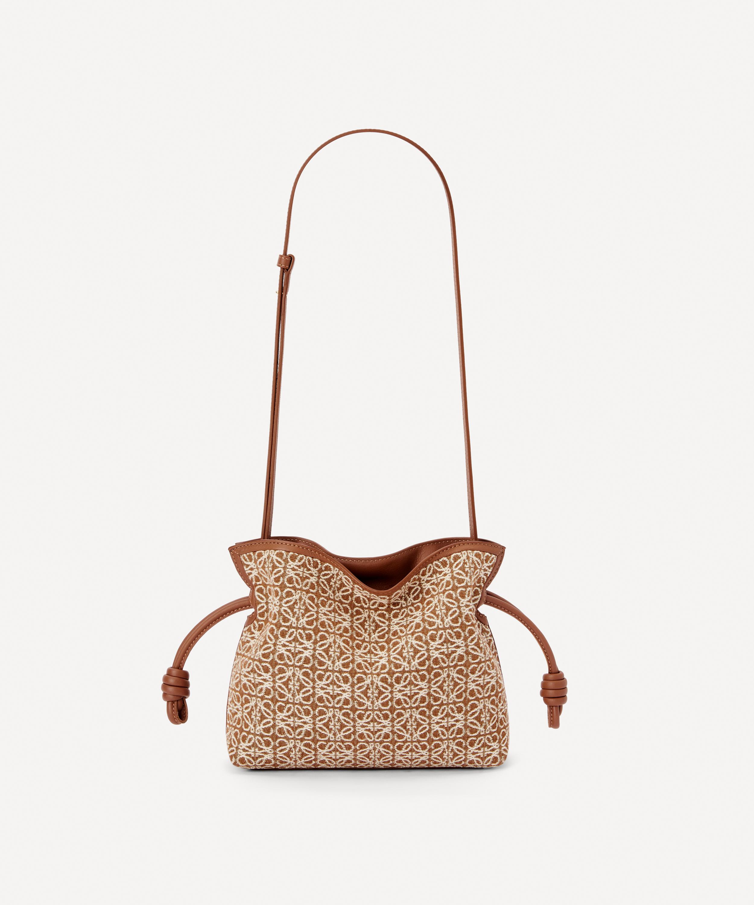 LOEWE Anagram small debossed leather tote