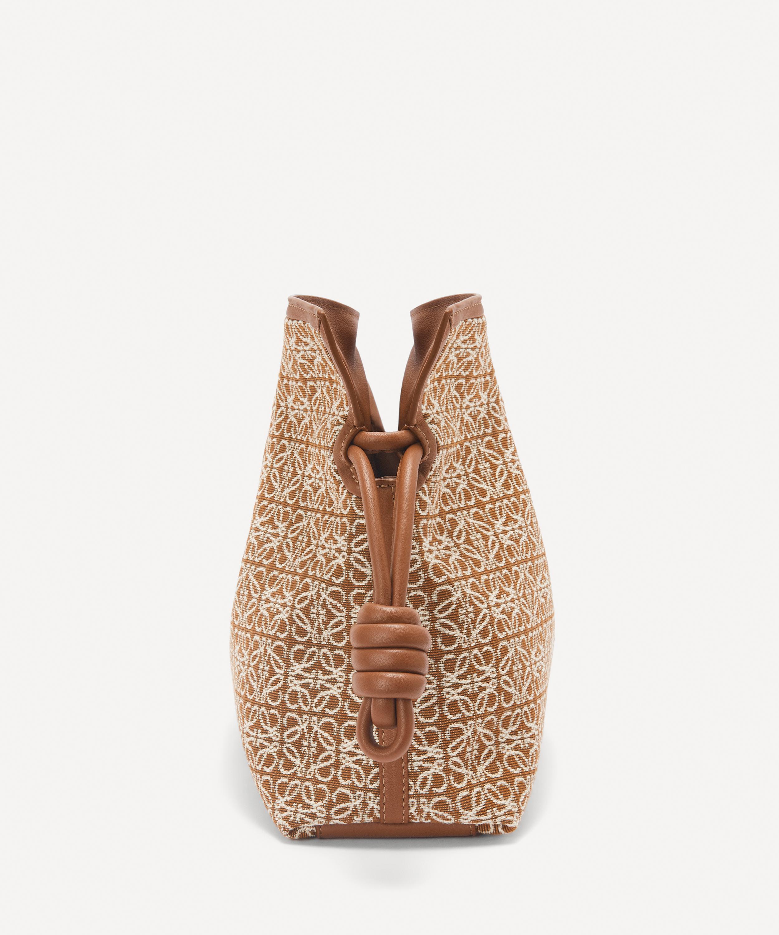 Loewe - Flamenco Anagram Jacquard and Leather Clutch Bag image number 2