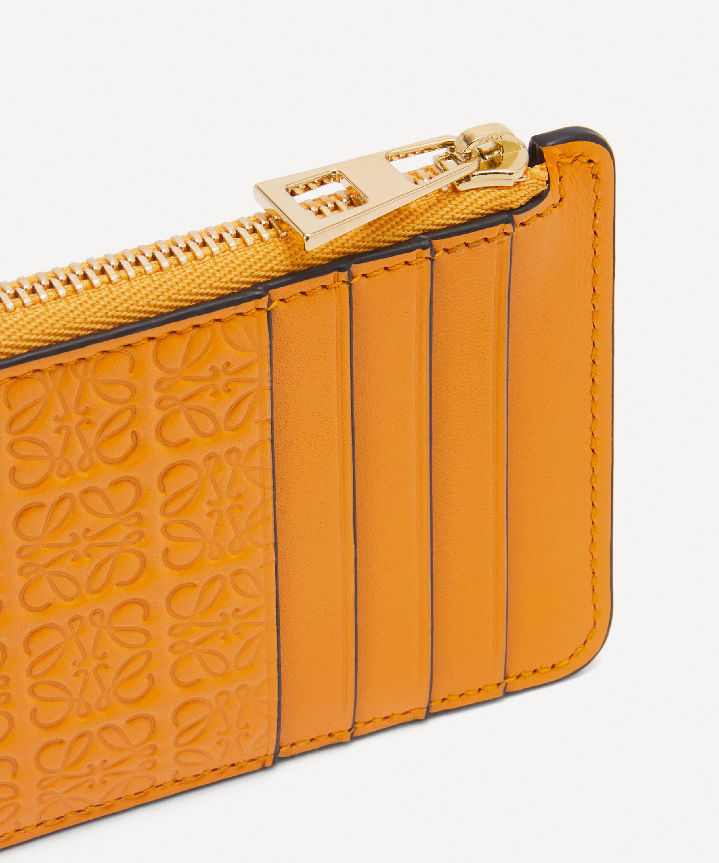 Loewe Repeat Embossed Leather Coin Cardholder | Liberty