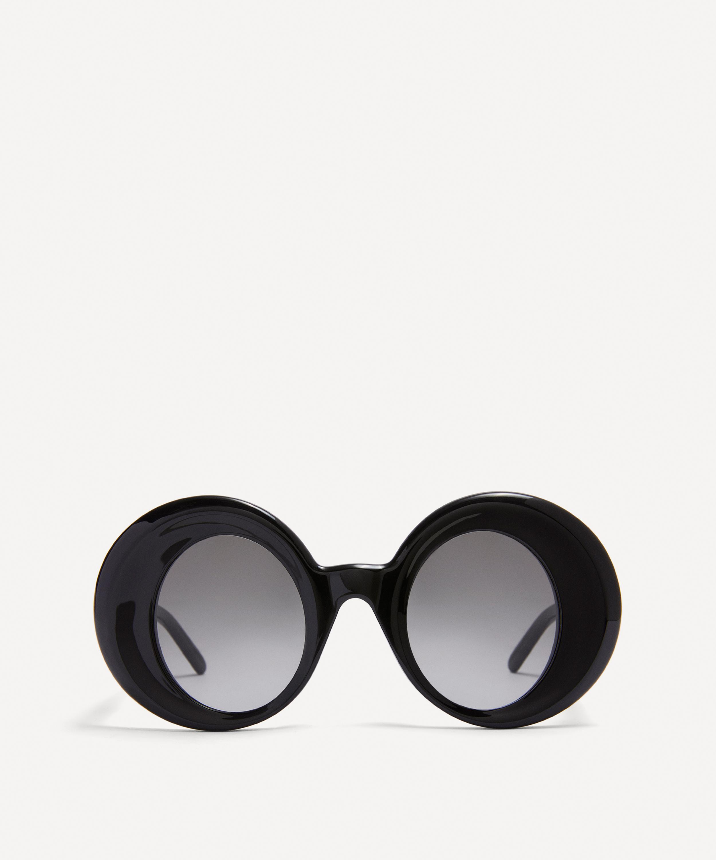 Round store acetate sunglasses