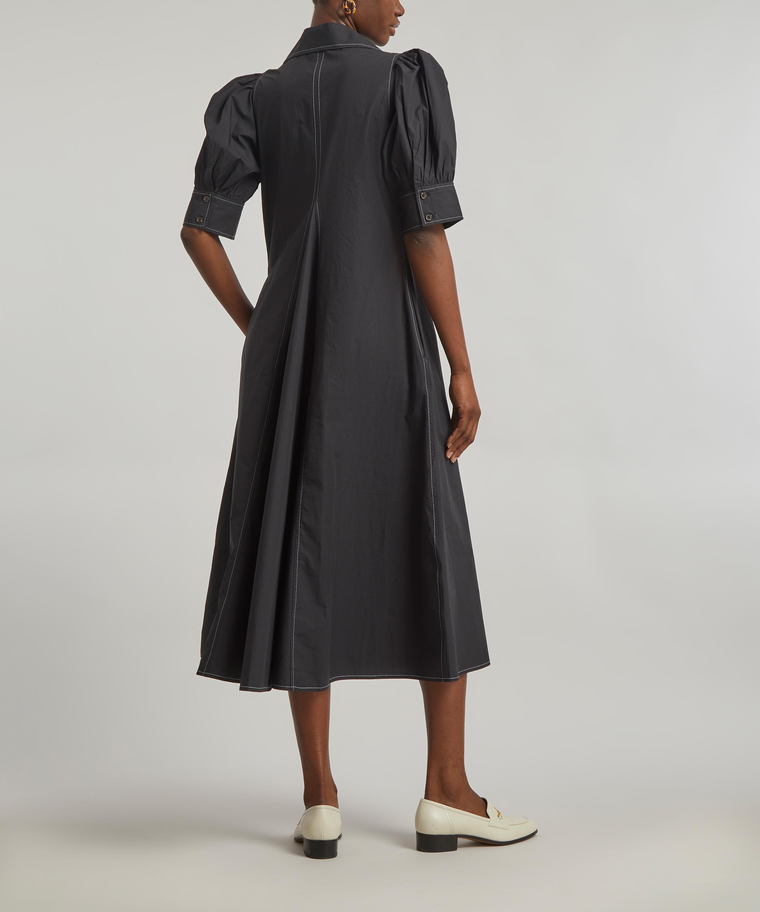 Ganni - Poplin Midi-Dress image number 3