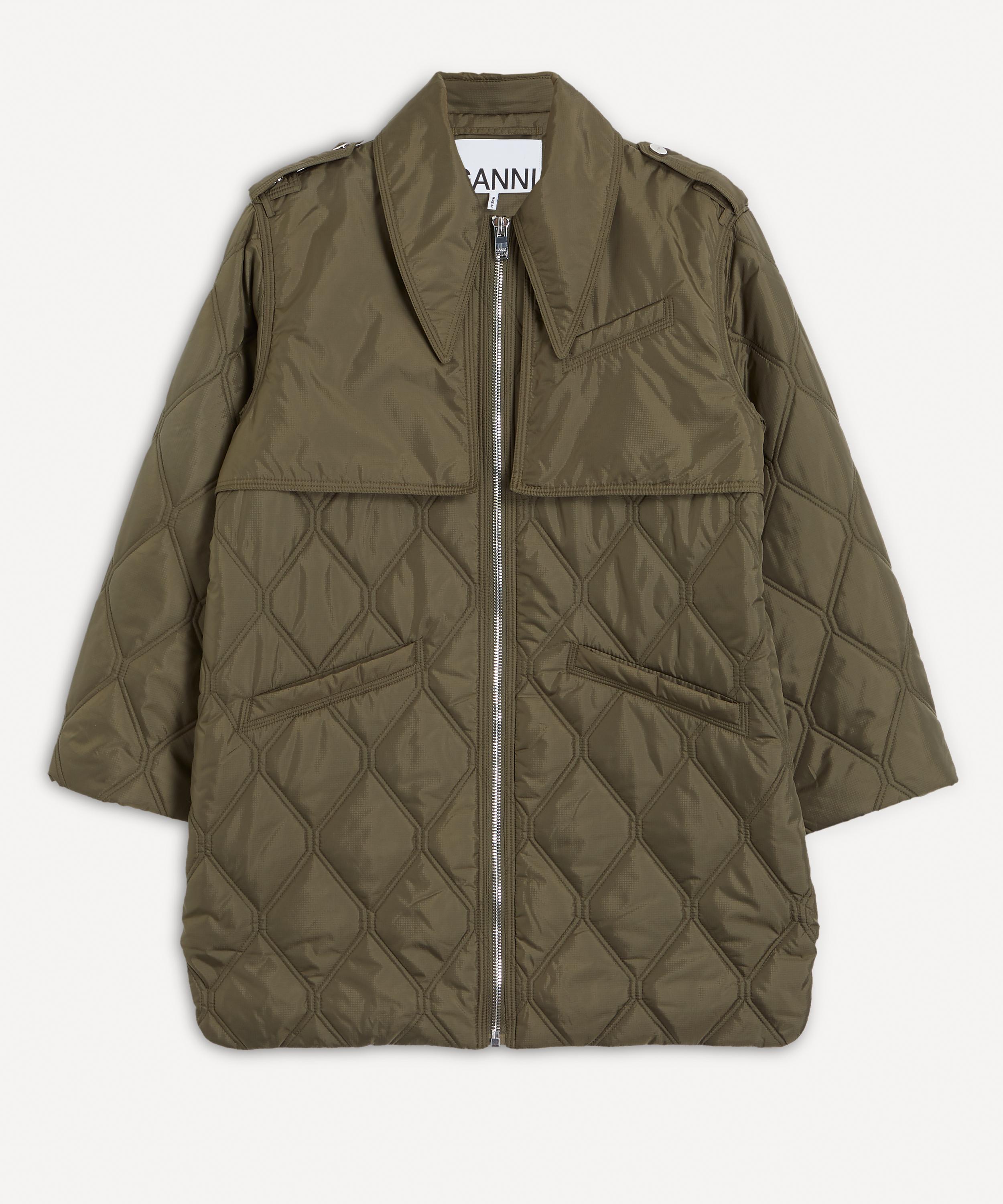 Ganni - Quilted Midi Jacket image number 0