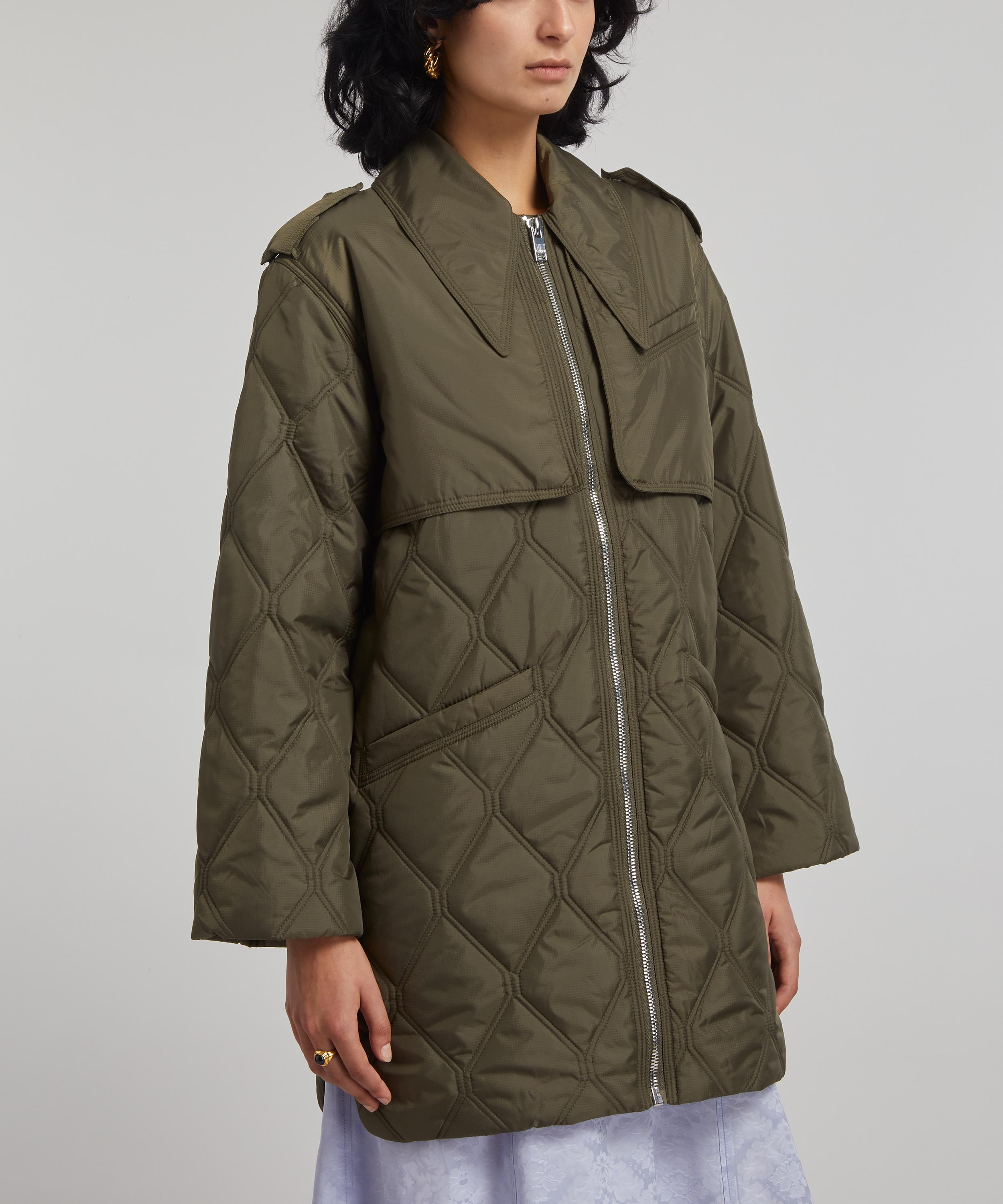 Ganni Quilted Midi Jacket | Liberty