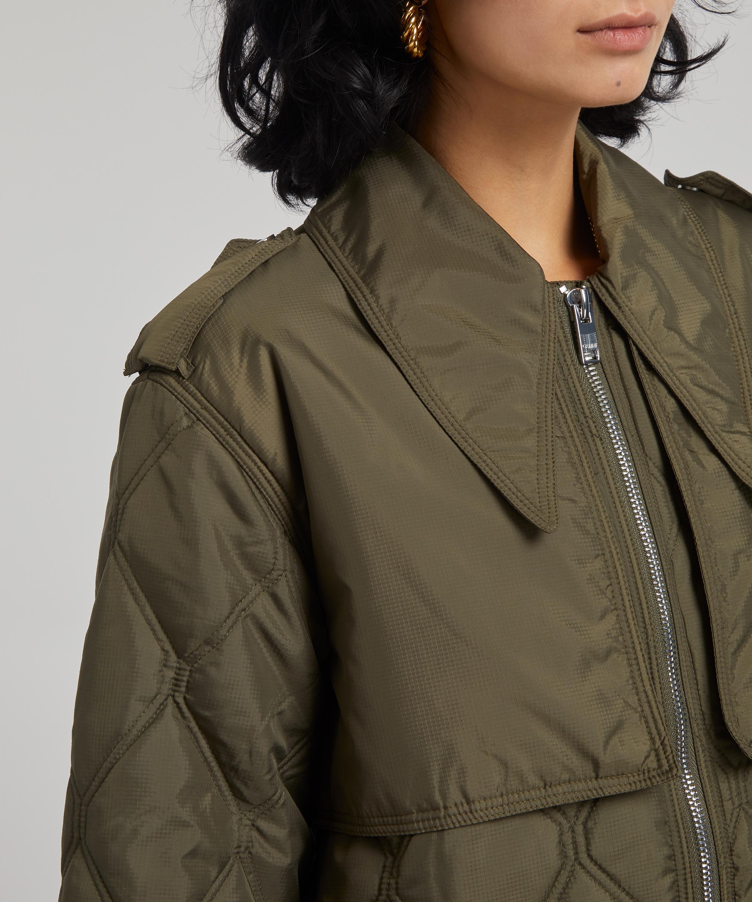 Ganni - Quilted Midi Jacket image number 4