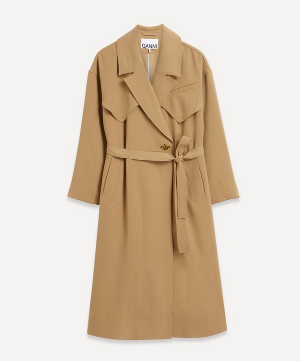Ganni - Twill Trench Coat image number null
