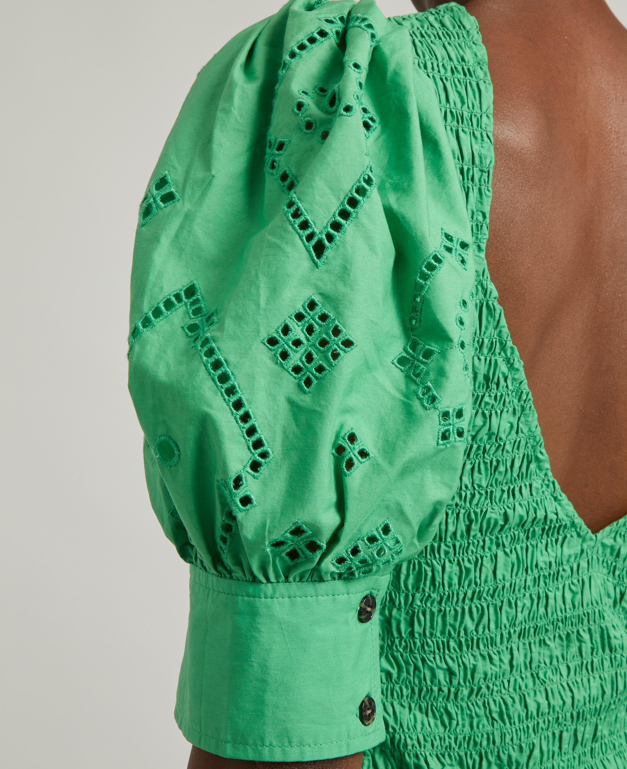 Ganni - Broderie Anglaise Midi-Dress image number 4