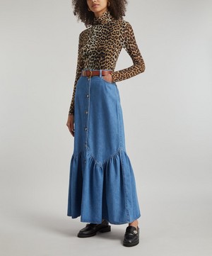 Ganni - Denim Maxi-Skirt image number 1