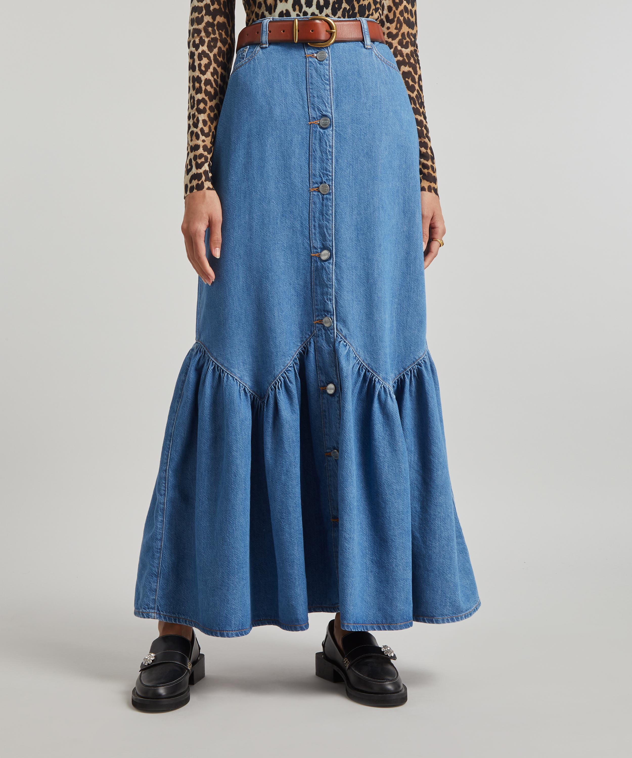 Ganni - Denim Maxi-Skirt image number 2