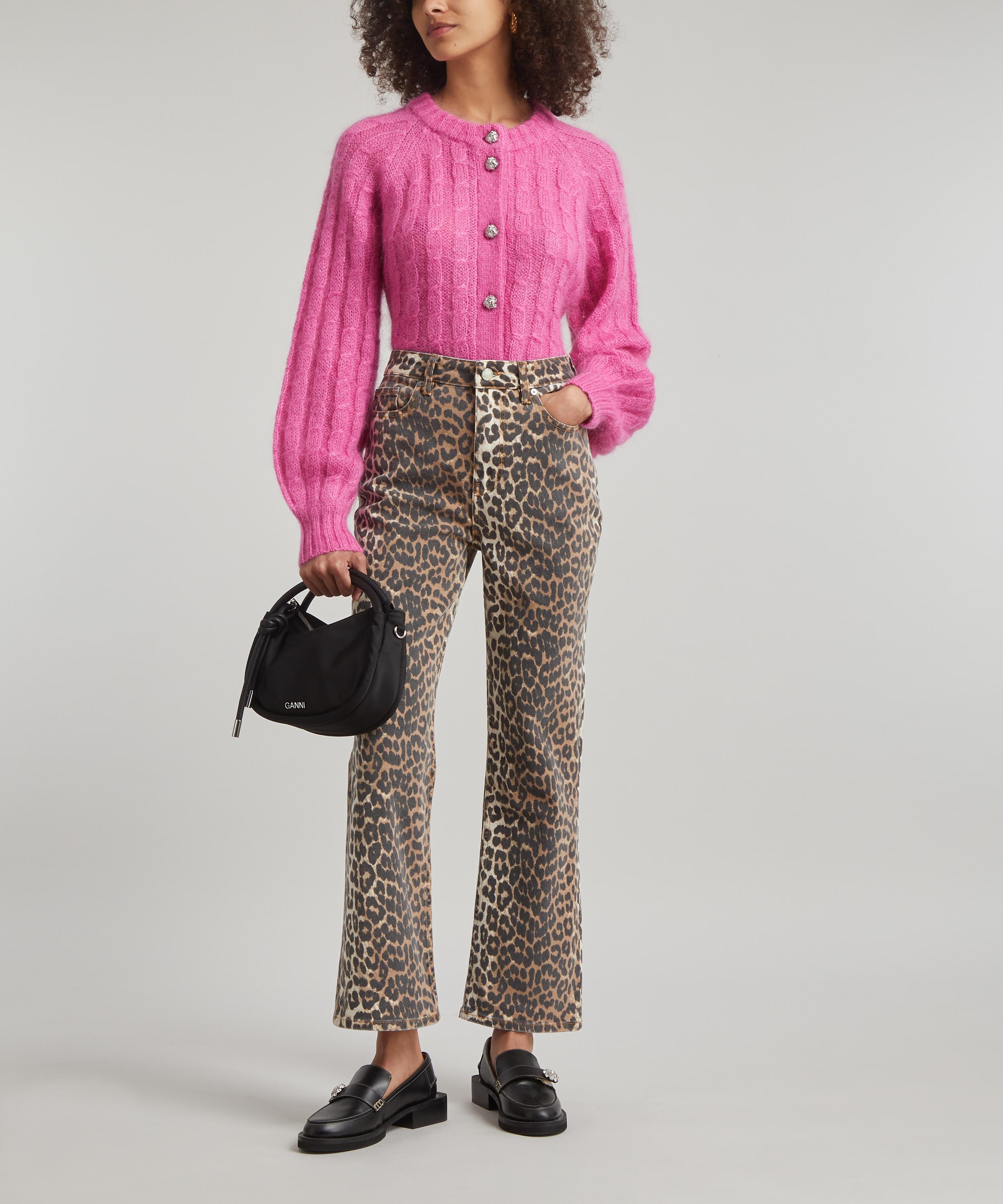 Ganni - Mohair Cable-Knit Cardigan image number 1
