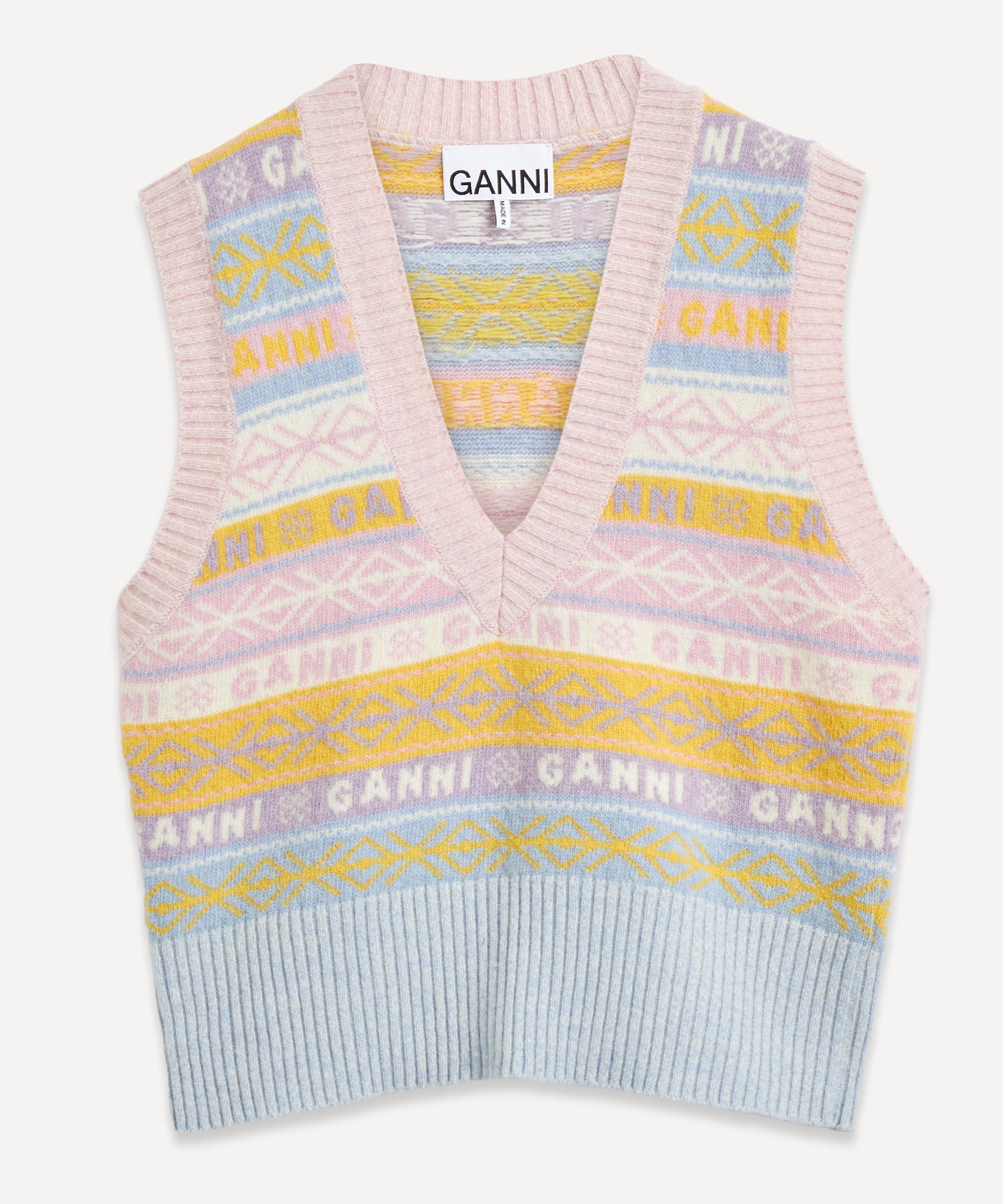Ganni - Logo V-neck Vest image number 0