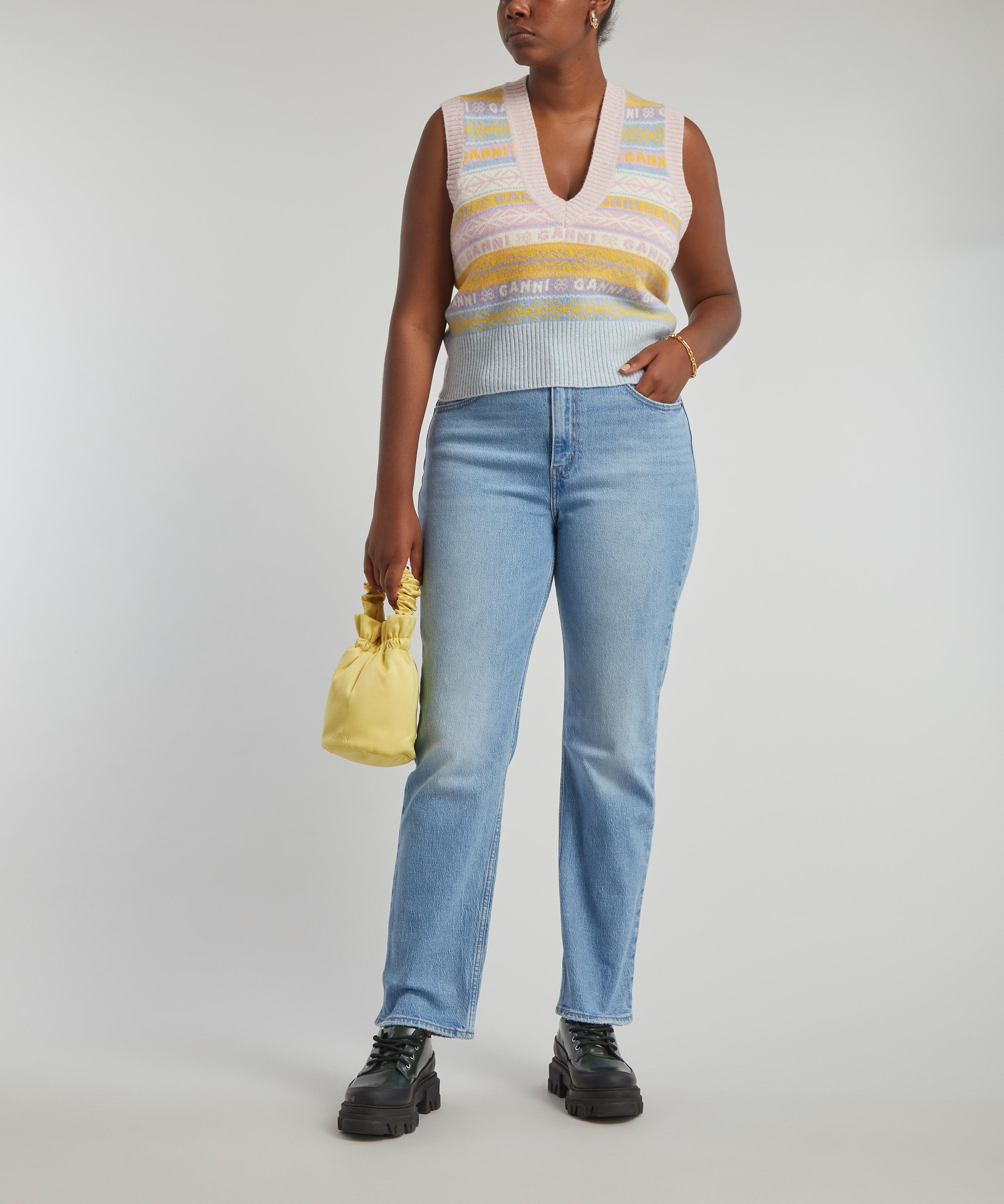 Ganni - Logo V-neck Vest image number 5