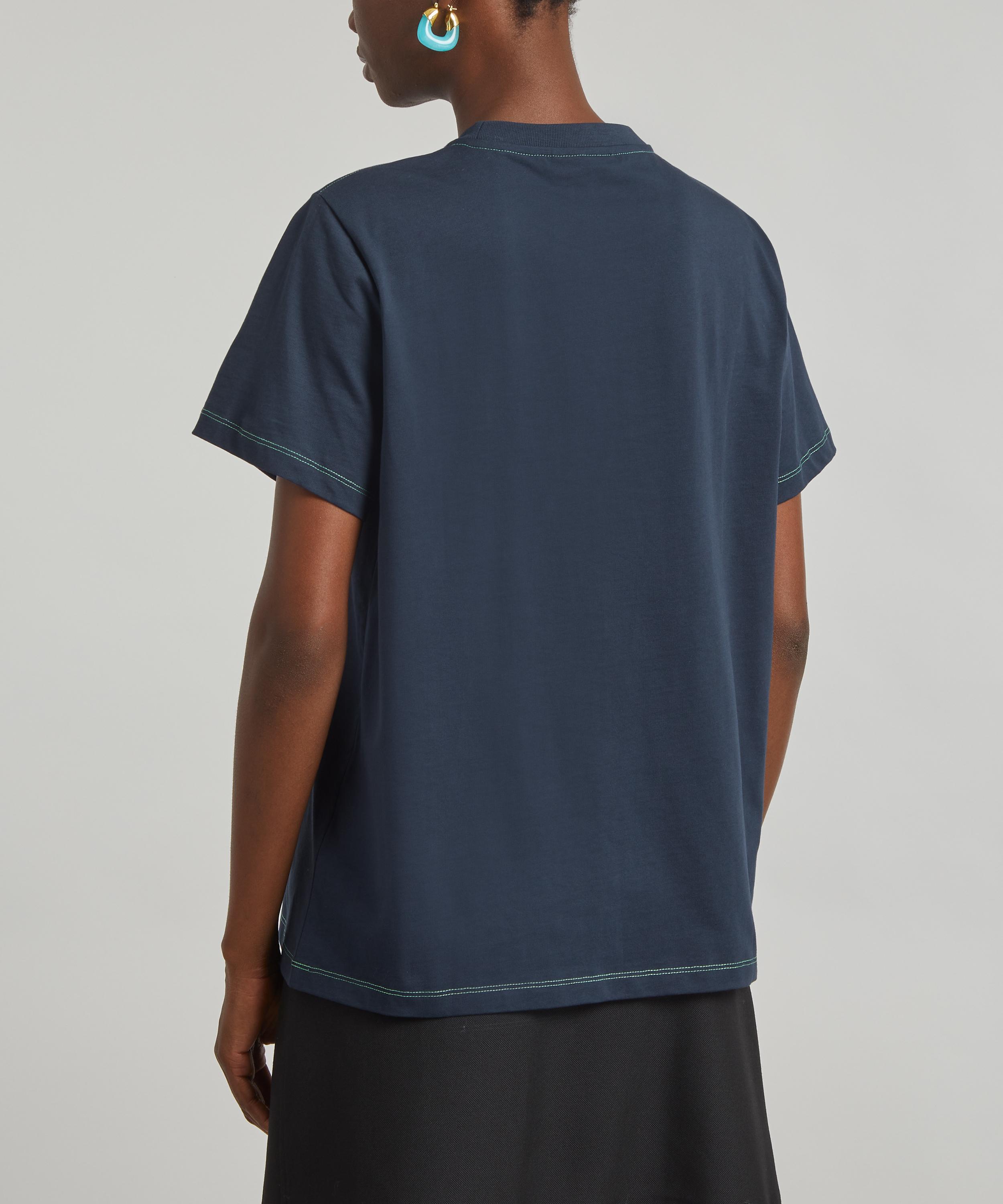 GANNI Navy 'Ganni Hotel' T-Shirt