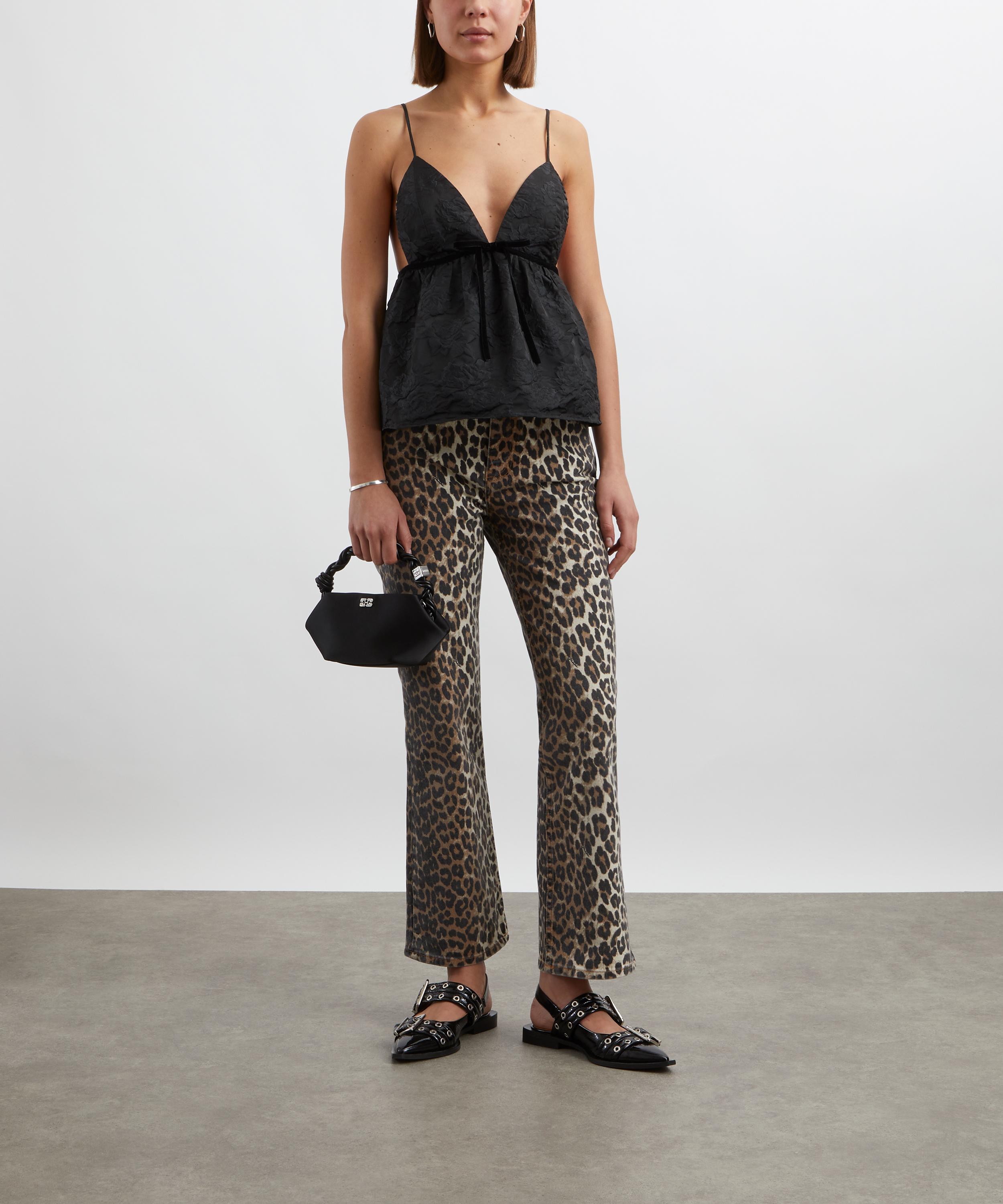 Ganni - Leopard Betzy Cropped Jeans image number 1