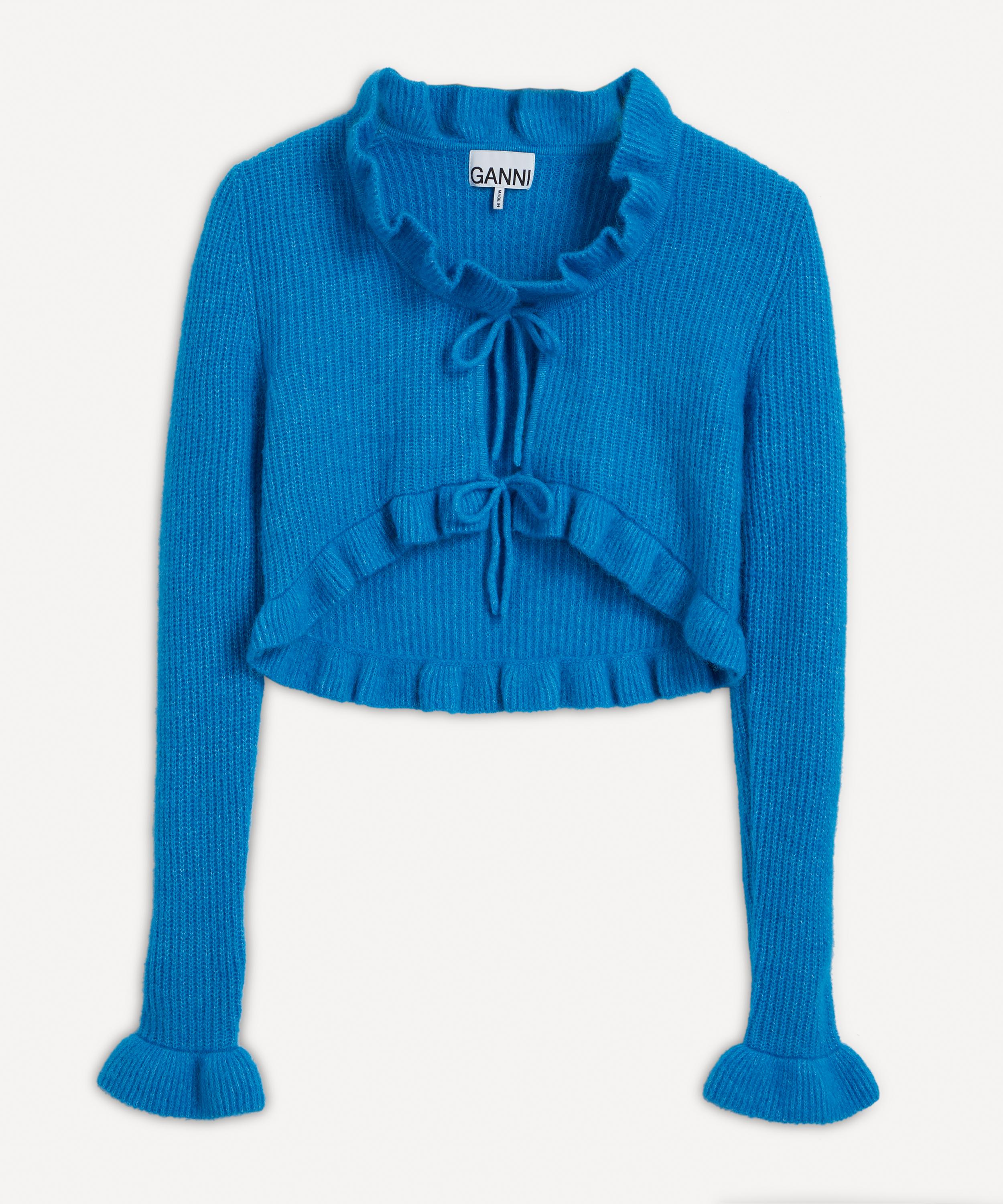 Ganni - Cropped Wool Cardigan image number 0