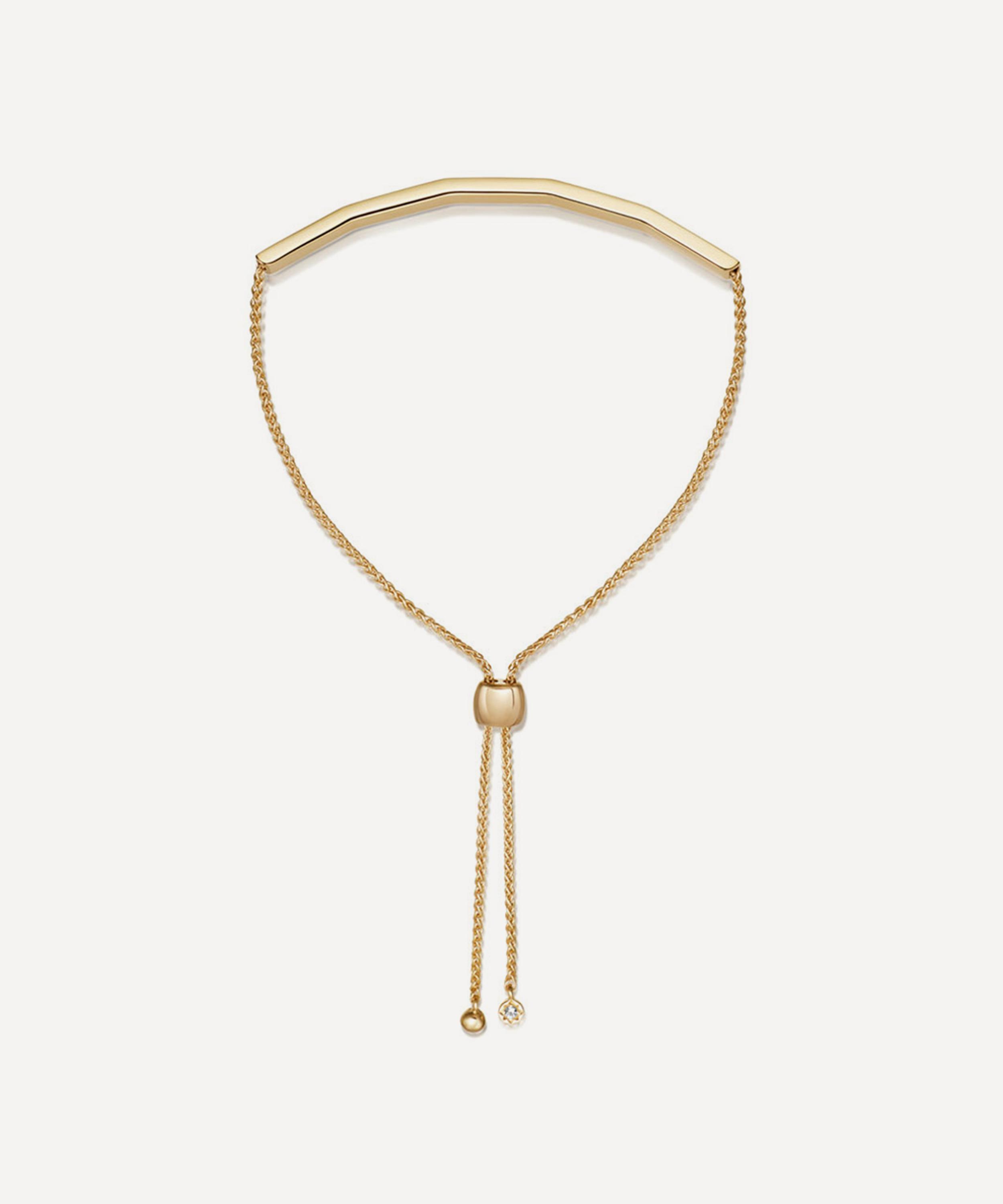 Astley Clarke - 18ct Gold-Plated Vermeil Silver Deco Kula Bar Bracelet image number 0