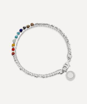 Sterling Silver Rainbow Cosmos Biography Charm Bracelet