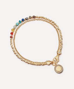 Astley Clarke - 18ct Gold-Plated Vermeil Silver Rainbow Cosmos Biography Charm Bracelet image number 0