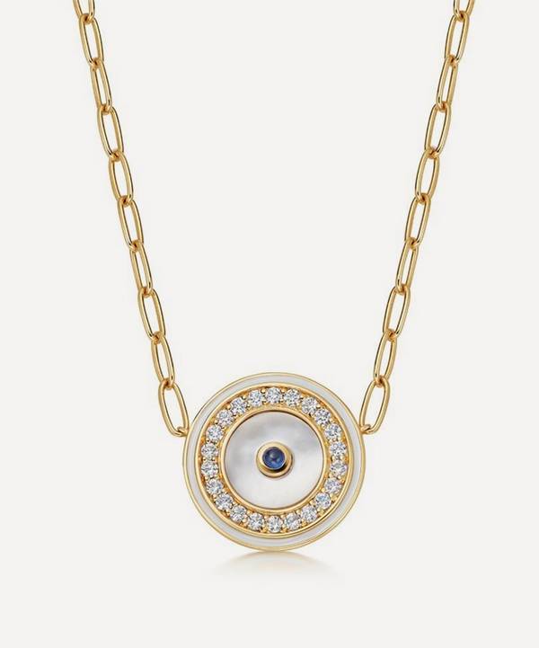 Astley Clarke - 18ct Gold Plated Vermeil Silver Circulus Mother Of Pearl Pendant Necklace image number 0