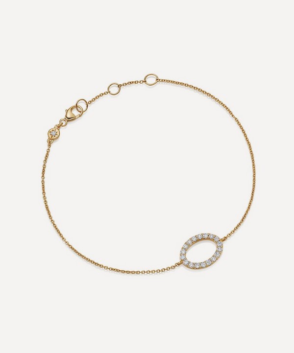 Astley Clarke - 14ct Gold Plated Vermeil Silver Halo Diamond Bracelet image number null