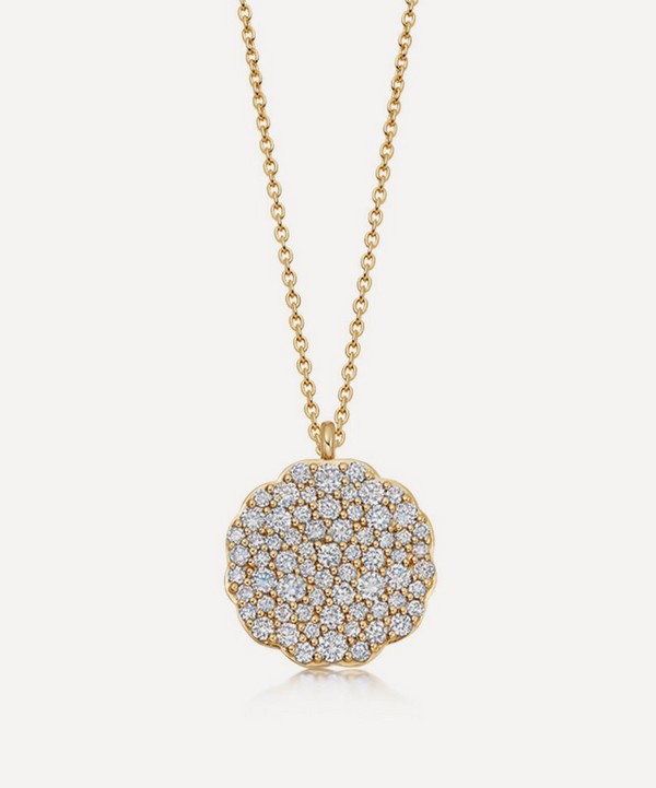 Astley Clarke - 14ct Gold Plated Vermeil Silver Asteri Diamond Locket Necklace image number null