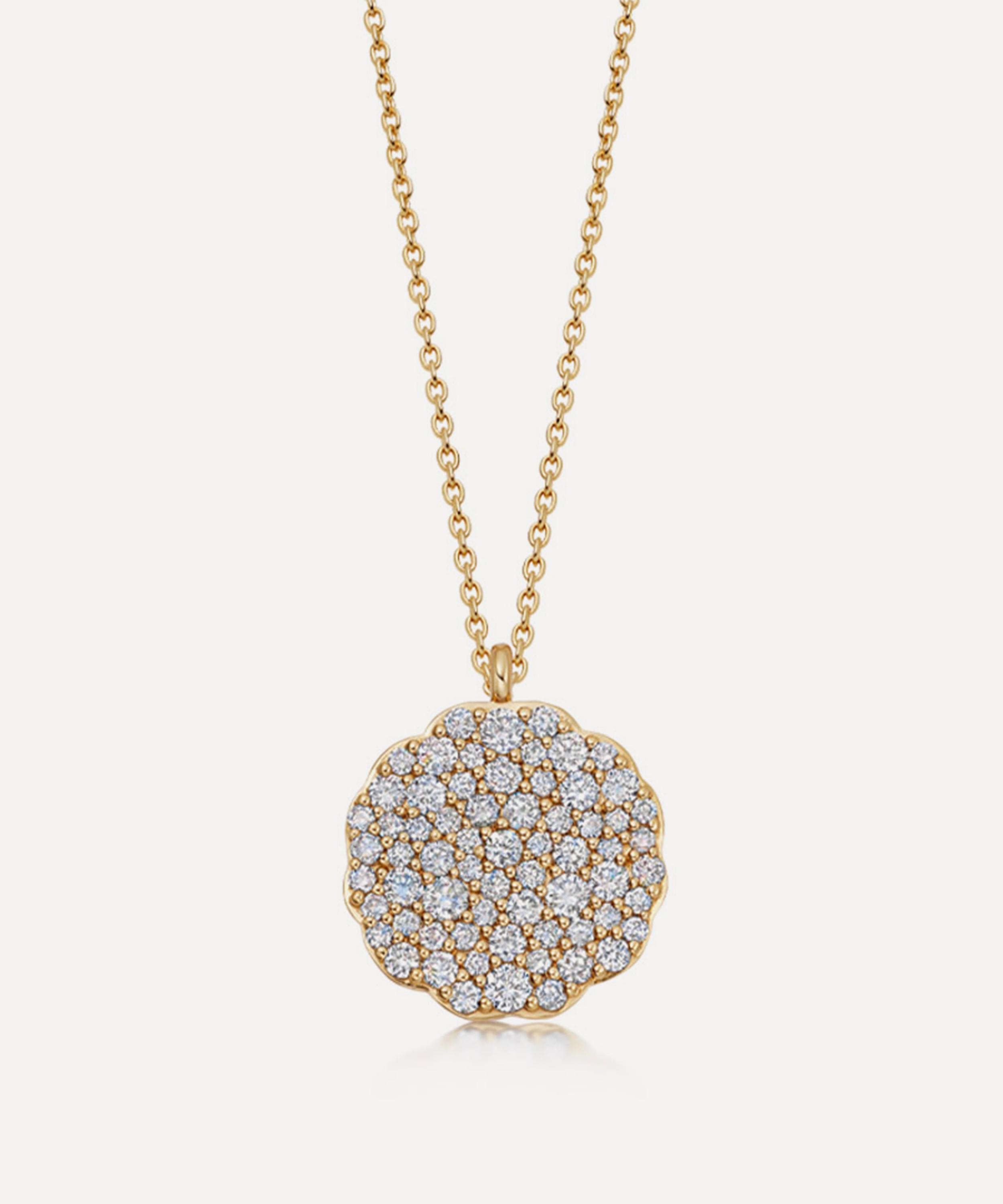 Astley Clarke - 14ct Gold Plated Vermeil Silver Asteri Diamond Locket Necklace image number 0