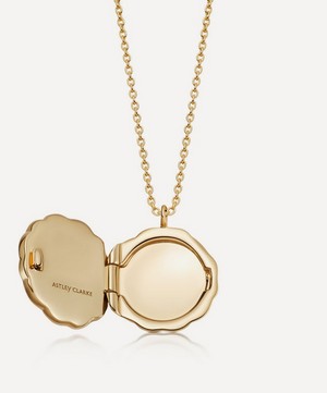 Astley Clarke - 14ct Gold Plated Vermeil Silver Asteri Diamond Locket Necklace image number 2