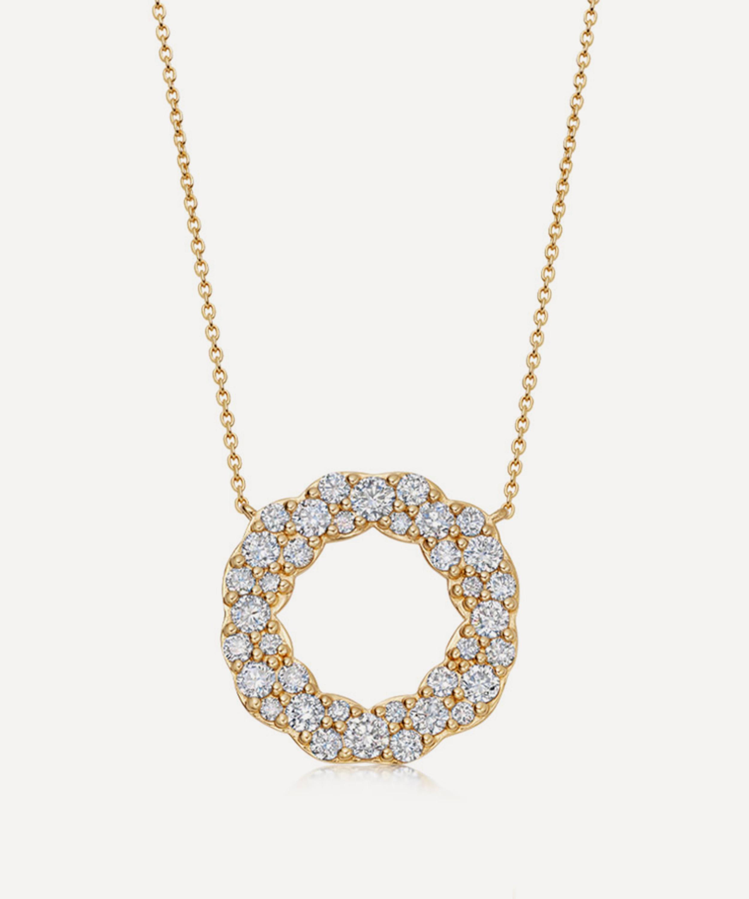 Astley Clarke - 14ct Gold Plated Vermeil Silver Asteri Diamond Loop Necklace image number 0