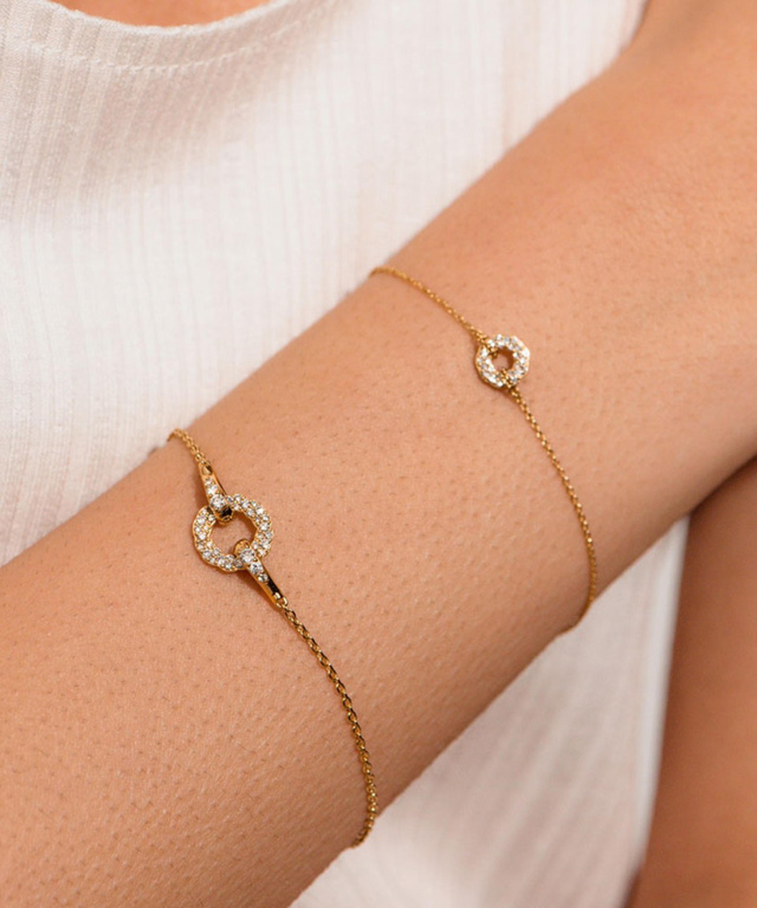 Astley Clarke - 14ct Gold Plated Vermeil Silver Asteri Diamond Bracelet image number 1