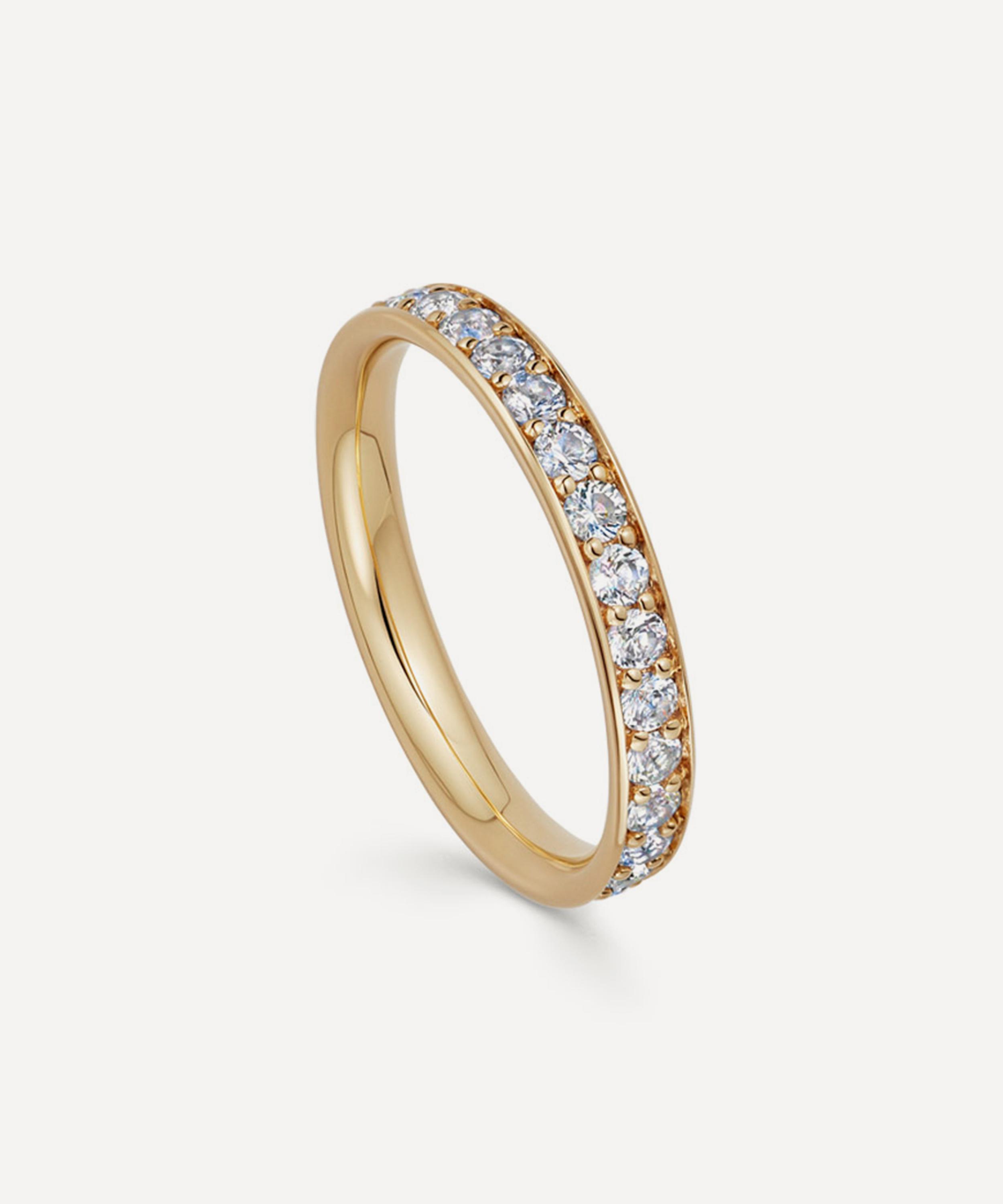 Astley Clarke - 18ct Gold Plated Vermeil Silver Polaris Eternity Stacking Ring image number 0