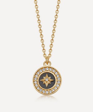 Astley Clarke - 18ct Gold Plated Vermeil Silver Polaris Black Onyx Pendant Necklace image number 0