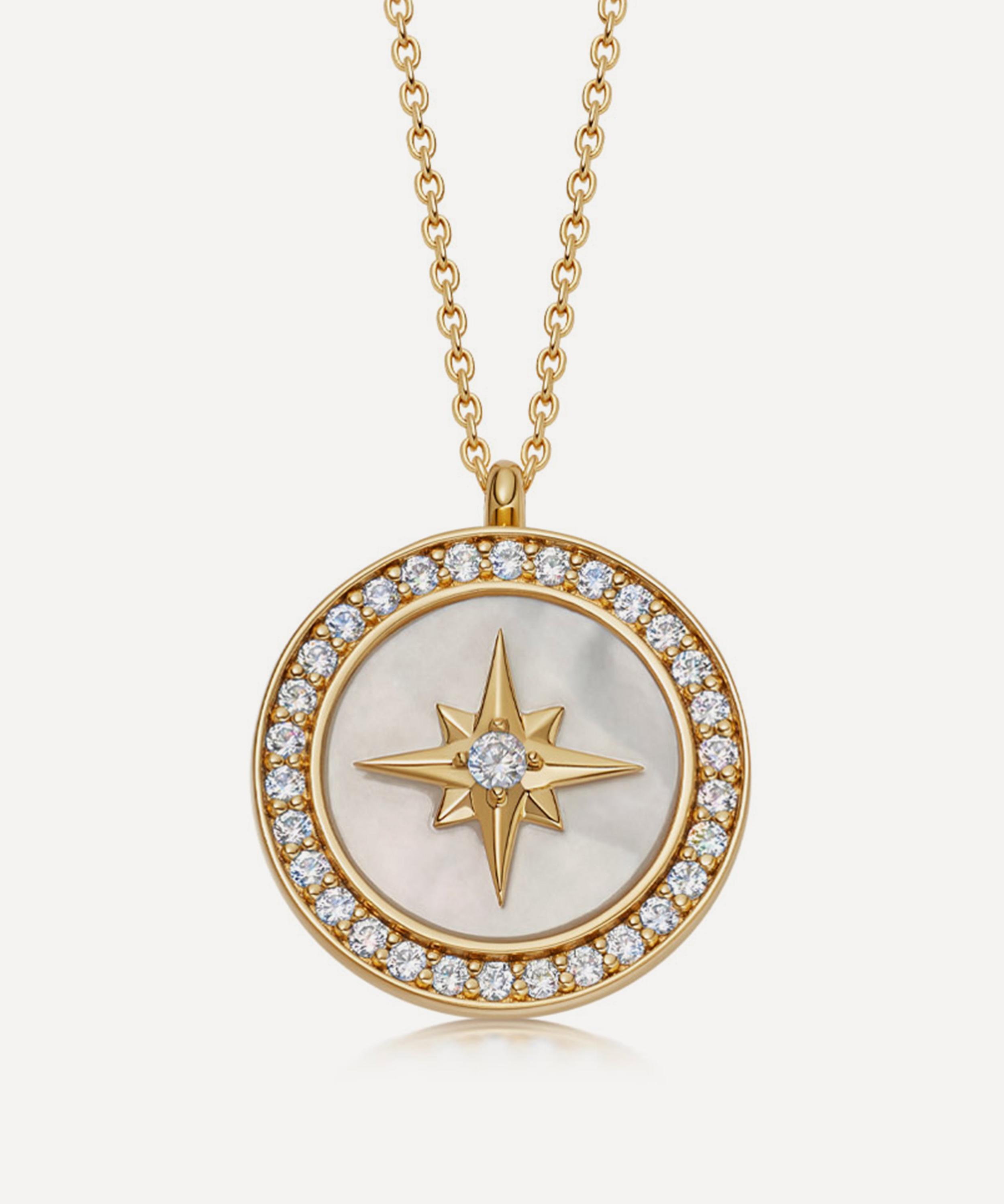 Astley Clarke 18ct Gold Plated Vermeil Silver Large Polaris Mother Of