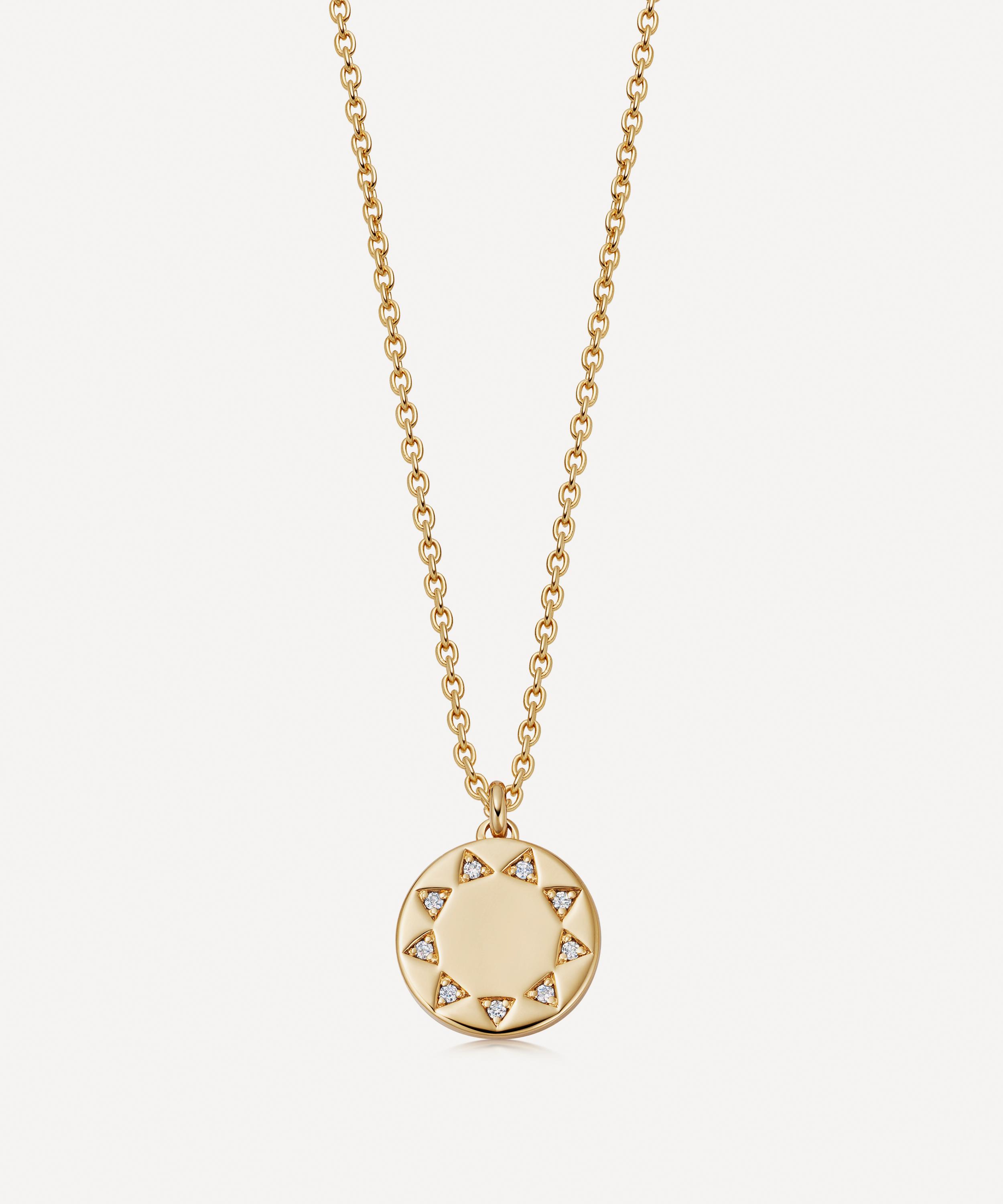 Astley Clarke - 18ct Gold Plated Vermeil Silver Theirworld Pendant Necklace image number 0