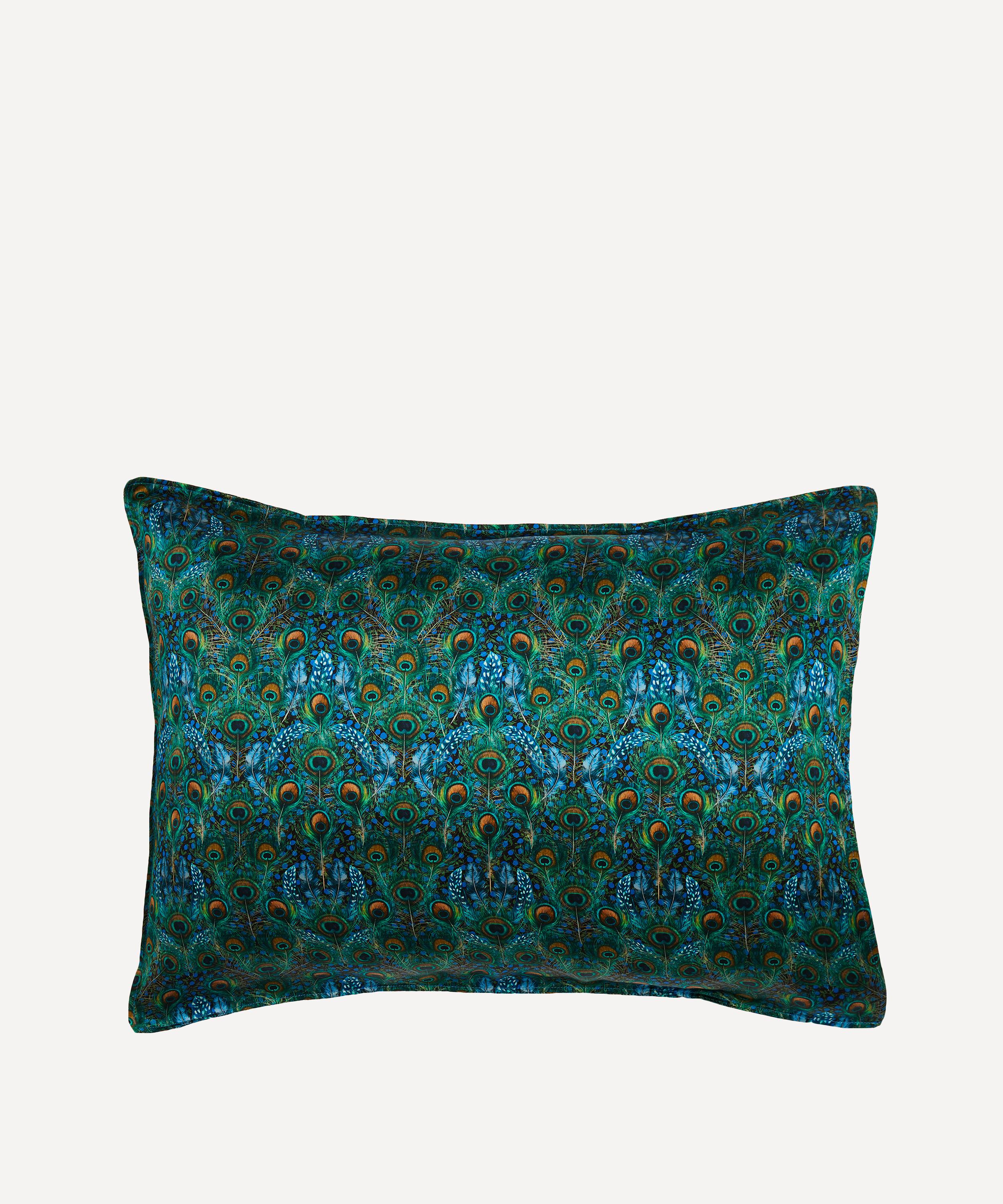 Coco & Wolf Peacock Manor Silk Satin Pillowcases Set of Two Liberty