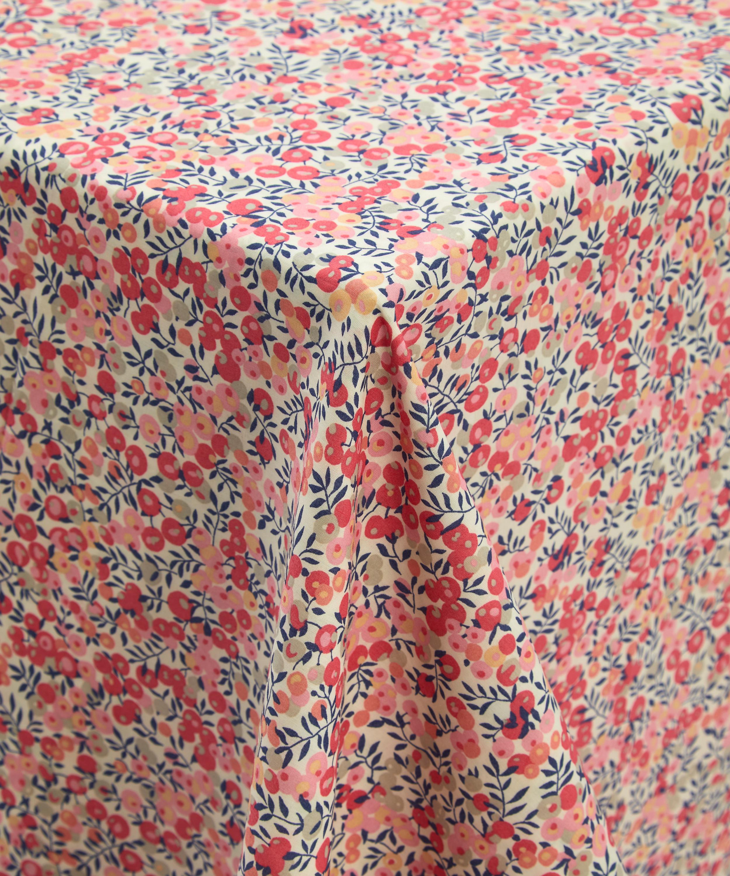 Coco & Wolf - Wiltshire Pink and Lilibet Small Wavy Edge Tablecloth image number 1