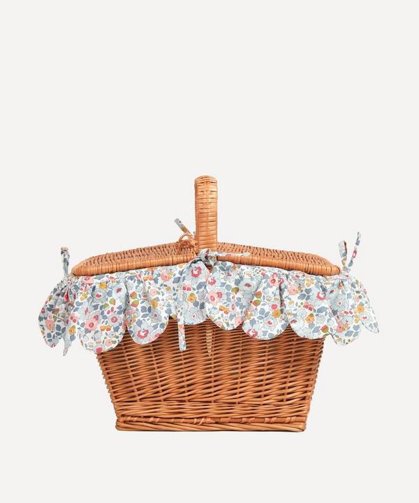 Coco & Wolf - Betsy Two-Person Filled Rectangle Wicker Picnic Basket image number null