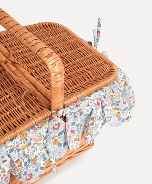 Coco & Wolf - Betsy Two-Person Filled Rectangle Wicker Picnic Basket image number 3