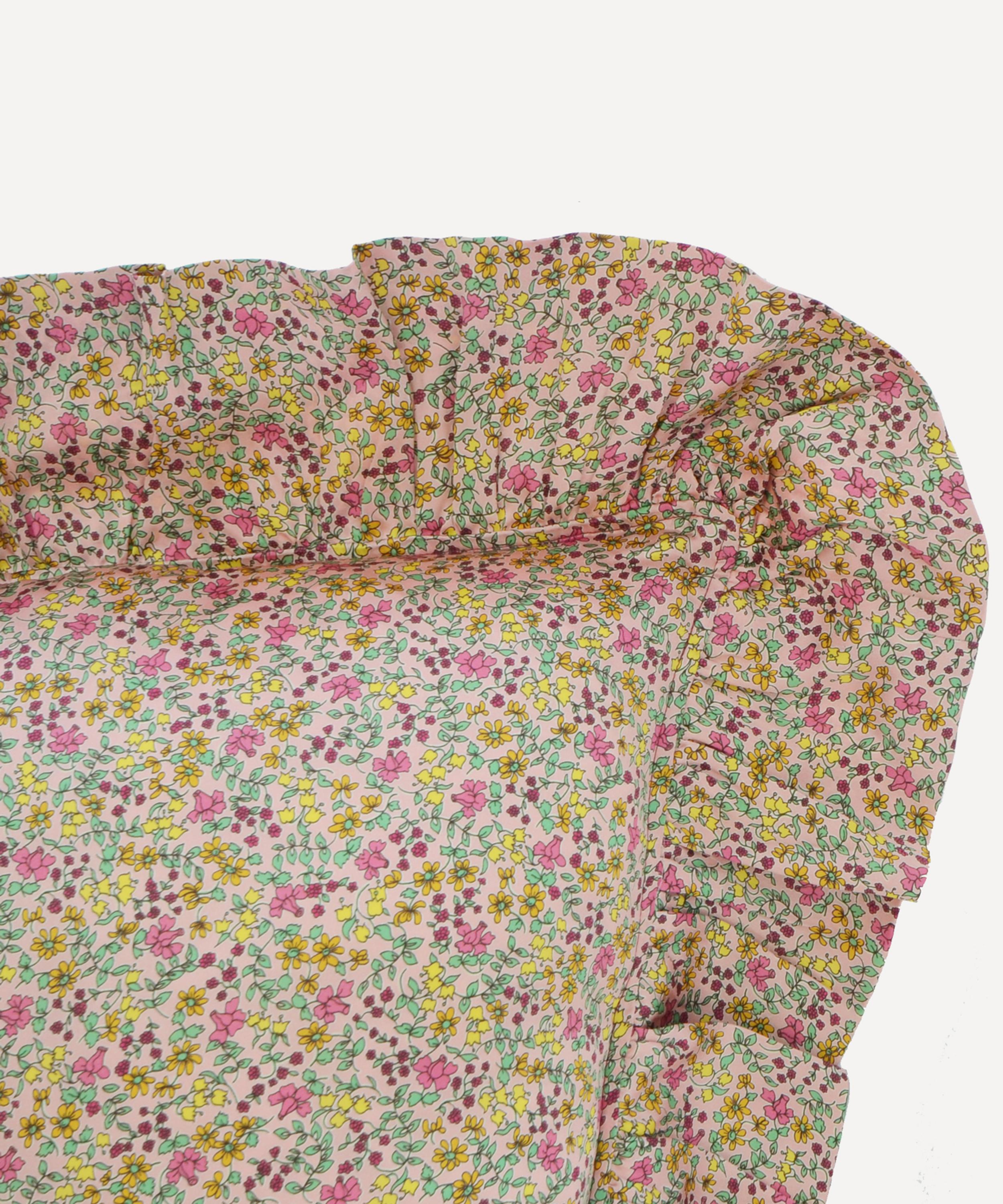 Coco & Wolf - Emilia’s Bloom Silk Ruffle Square Cushion image number 1