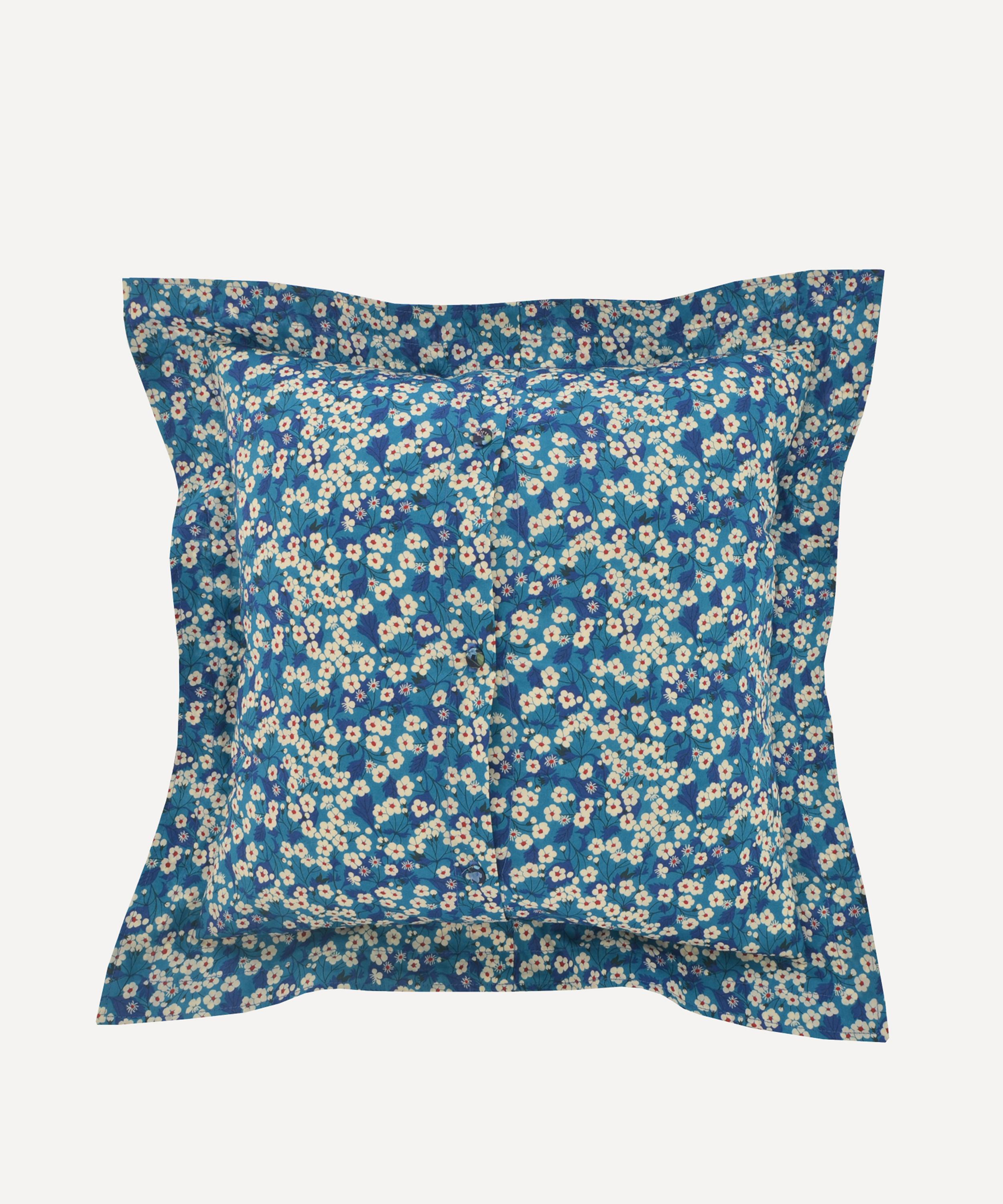 Coco & Wolf - Mitsi Aqua Stitch Edge Square Cushion image number 2