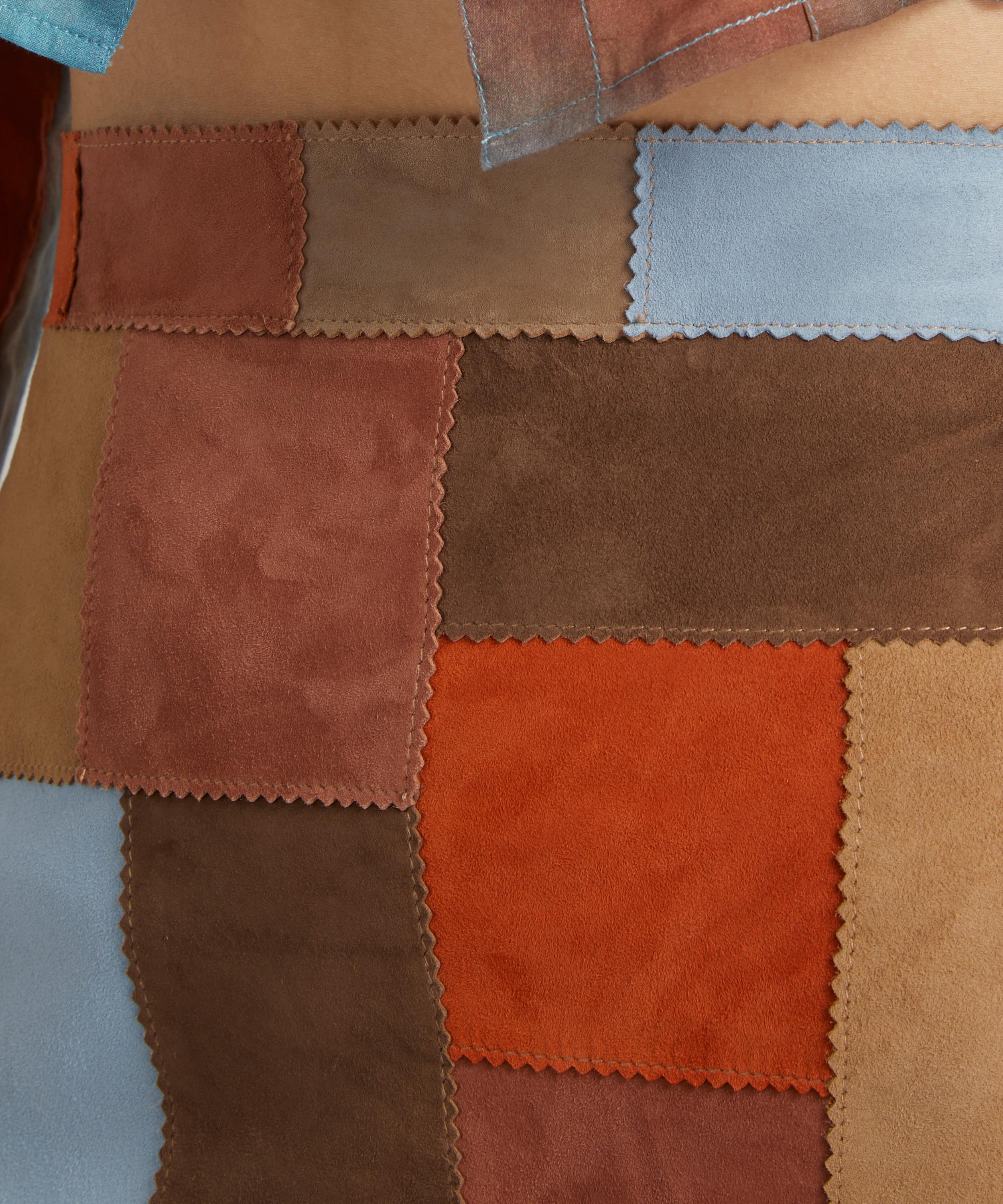 RIXO - Corfu Patchwork Mini-Skirt image number 4