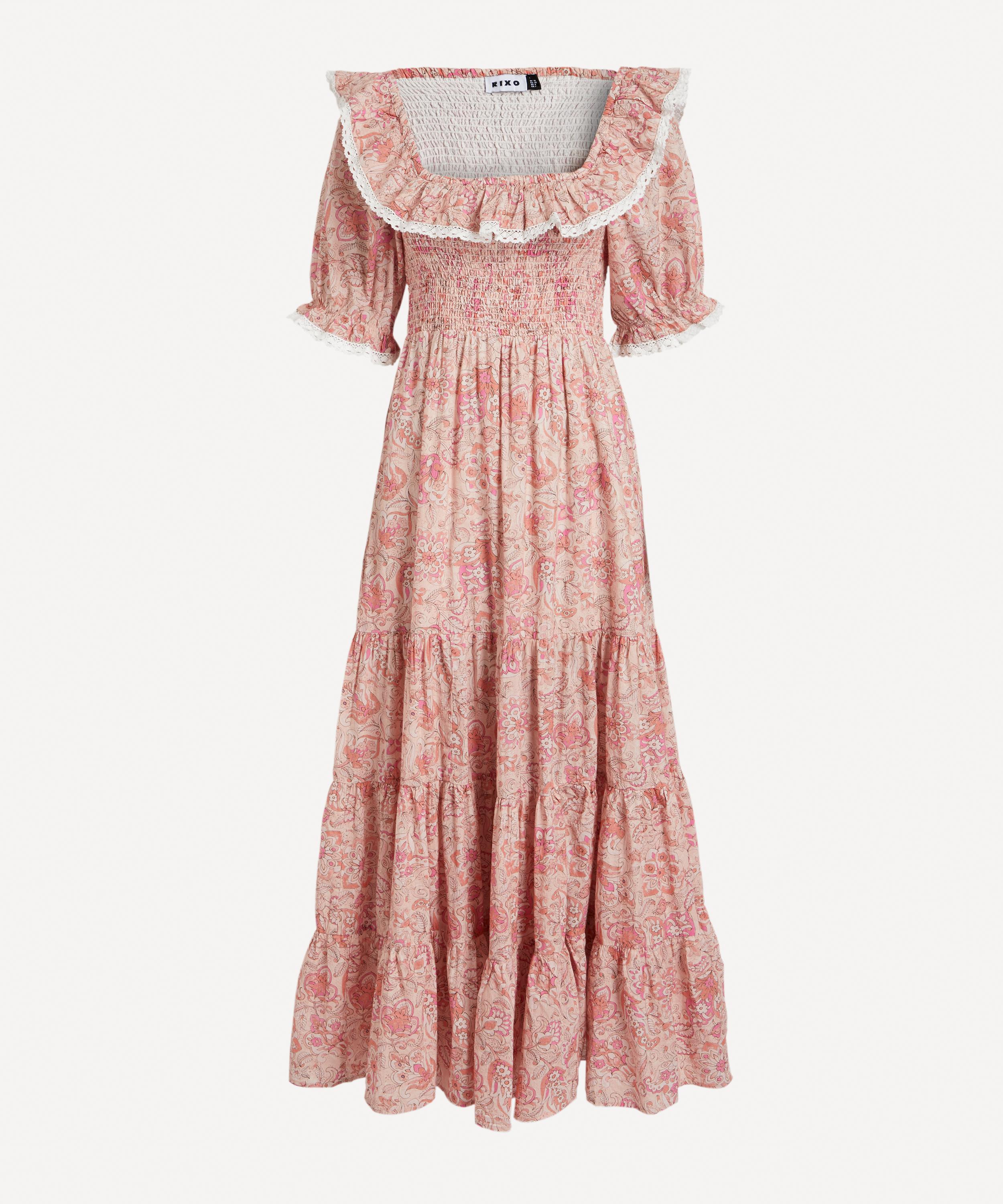 RIXO Joanie Pink Paisley Dress