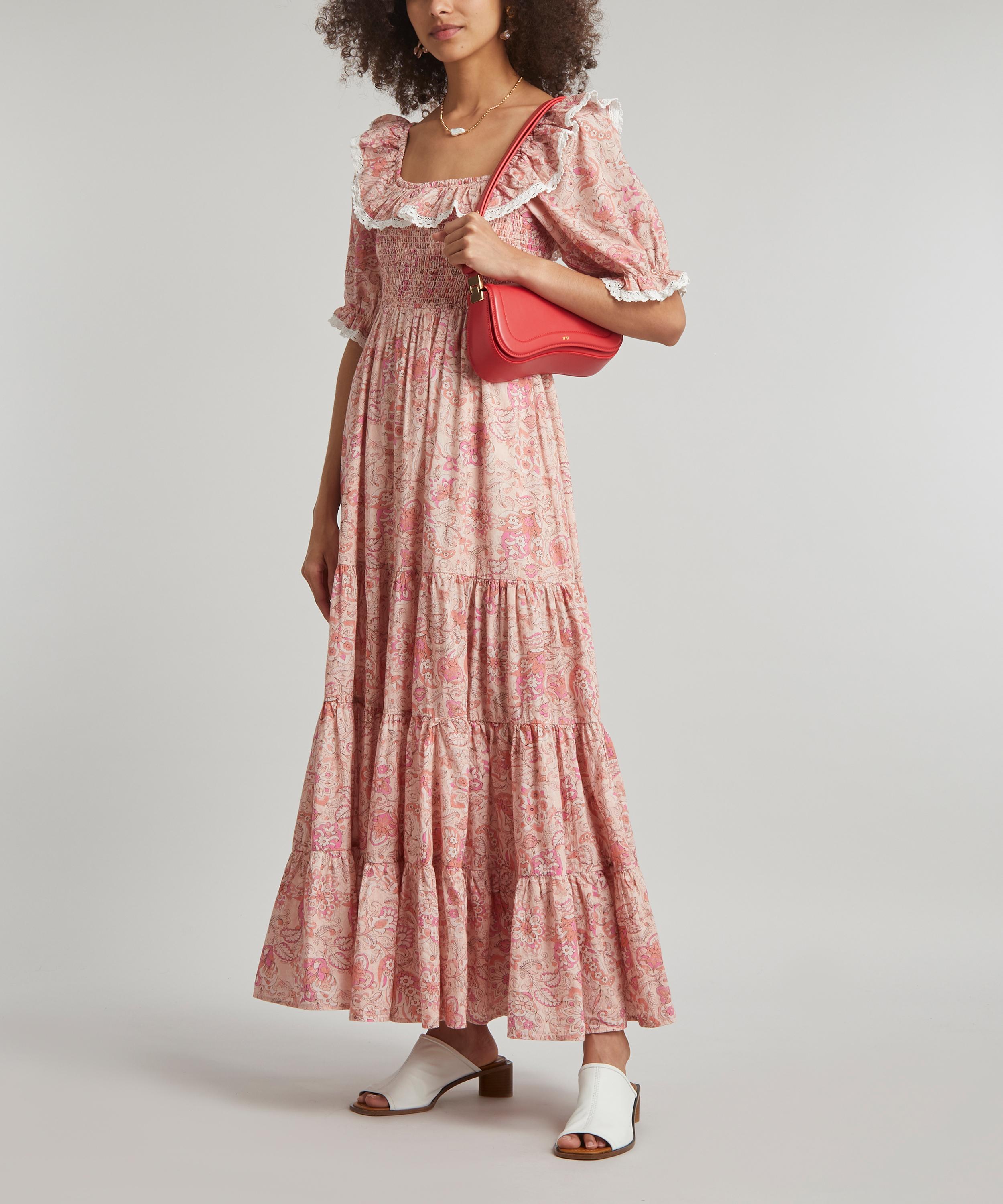 RIXO Joanie Pink Paisley Dress