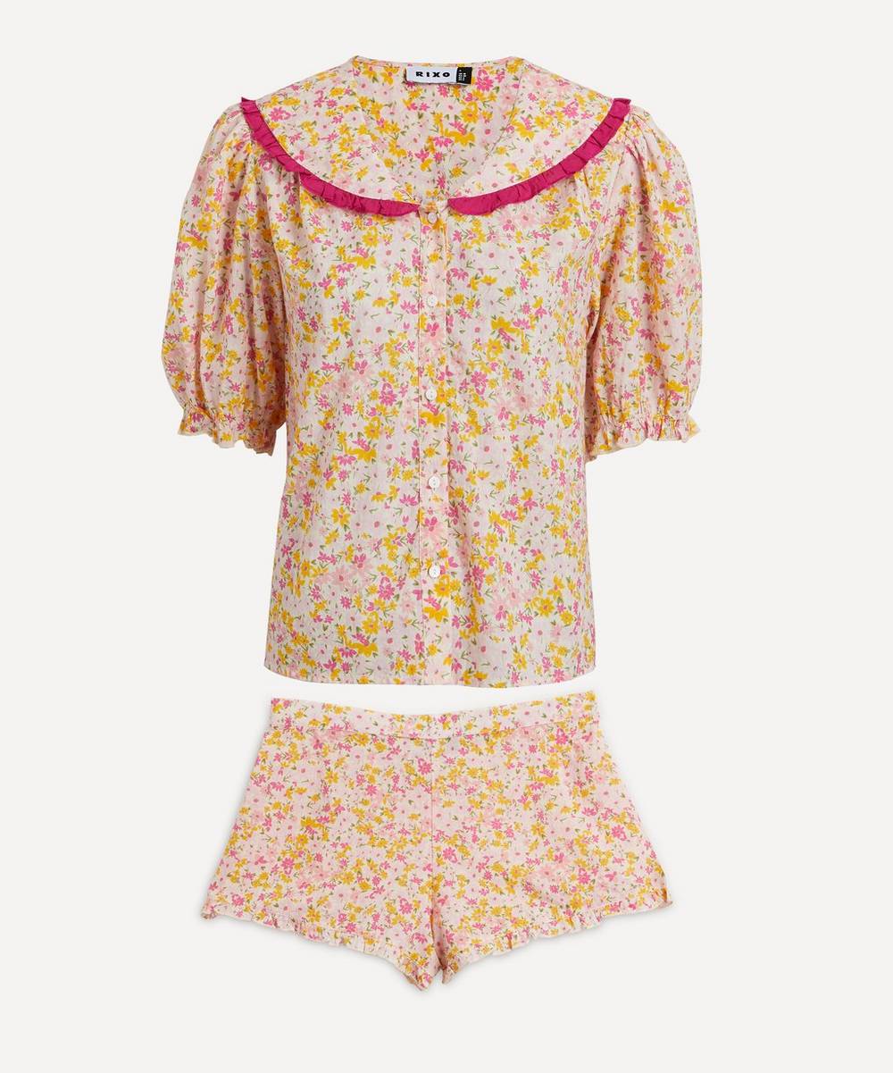 RIXO - Alva Floral Print Pyjama Set