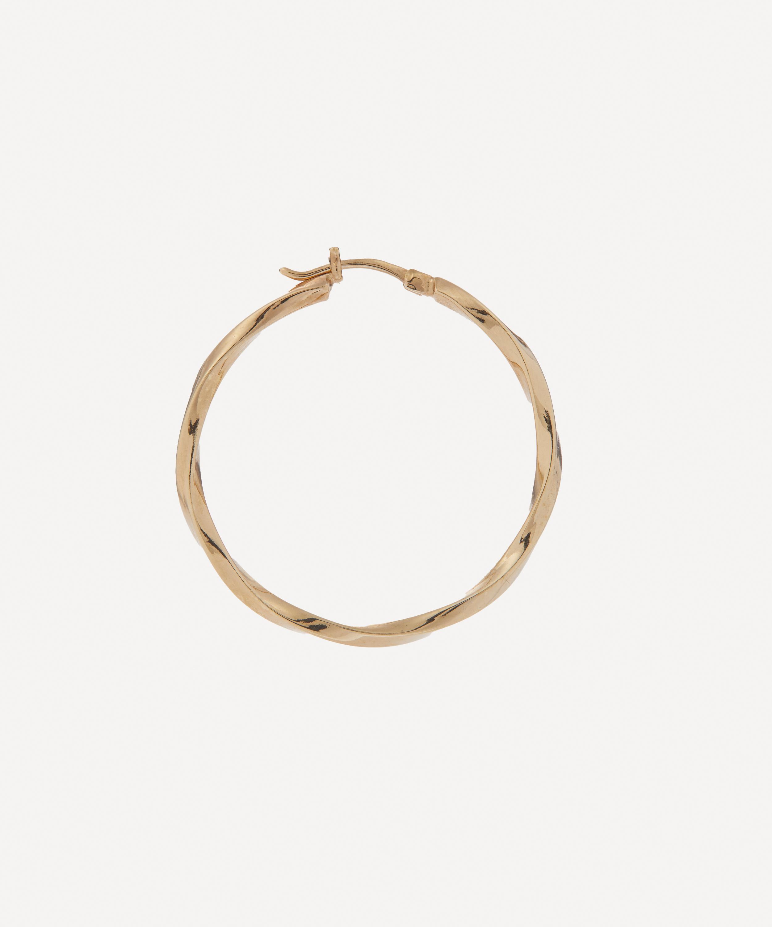Maria Black - 22ct Gold-Plated 30 Francisca Single Hoop Earring image number 0