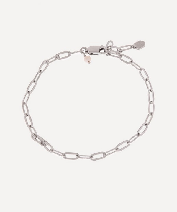 Maria Black - White Rhodium-Plated Gemma Chain Bracelet image number null