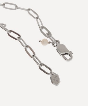Maria Black - White Rhodium-Plated Gemma Chain Bracelet image number 2
