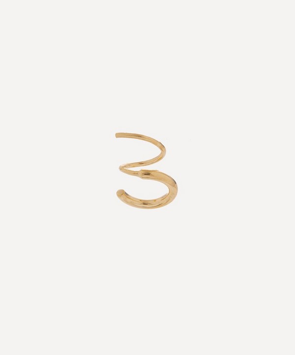 Maria Black - 22ct Gold-Plated Dogma Single Twirl Earring Left image number null
