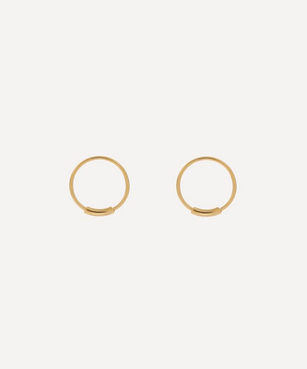 Maria Black - 22ct Gold-Plated Basic 12 Hoop Earrings image number null