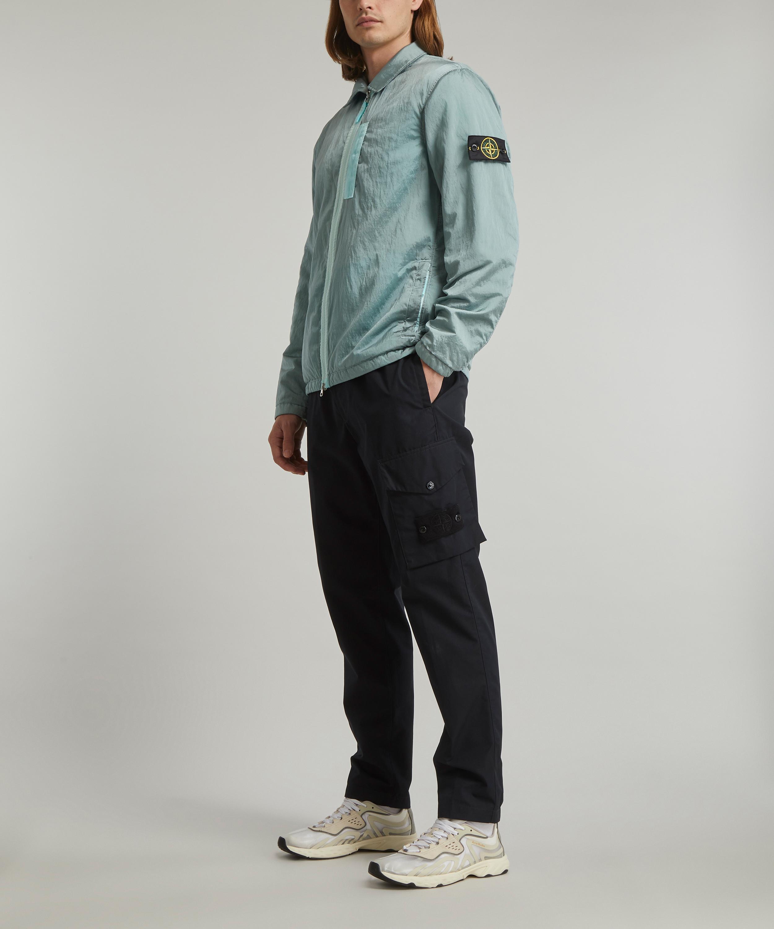 Stone Island Logo Patch Nylon Metal Zipped Overshirt | Liberty