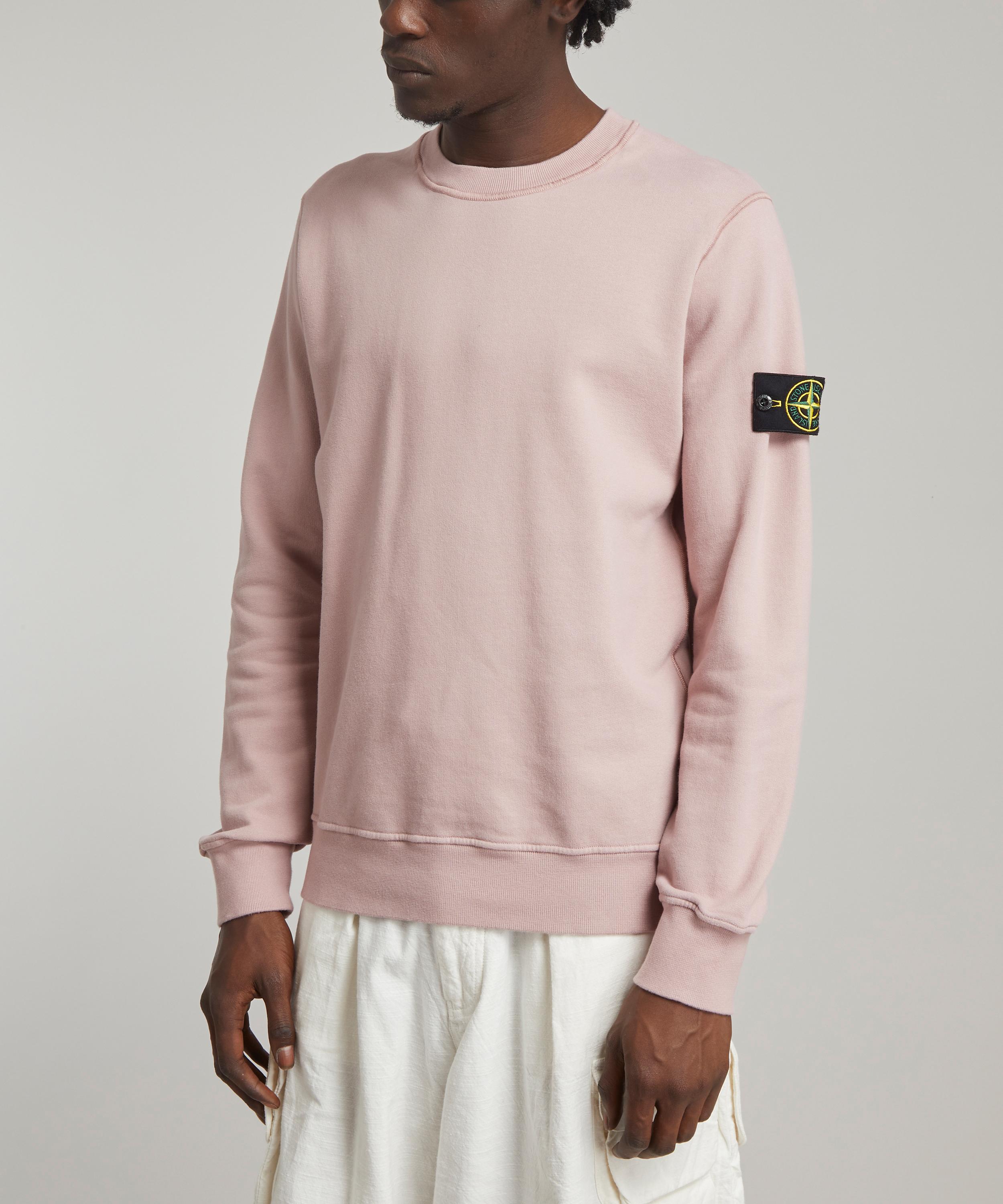 Stone Island Crew Neck Cotton Sweatshirt Liberty